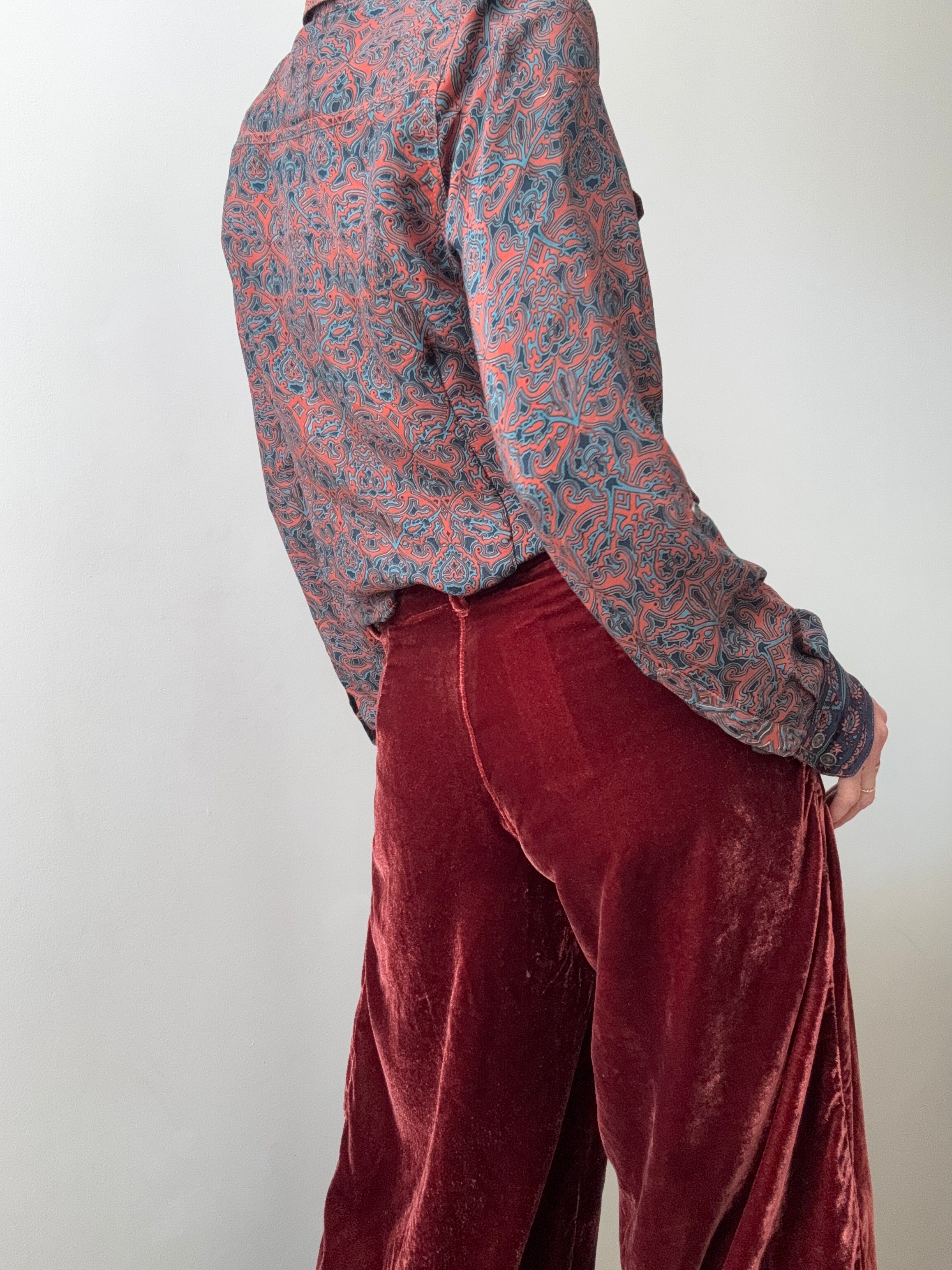 Modern Paisley Silk Shirt | Shirts