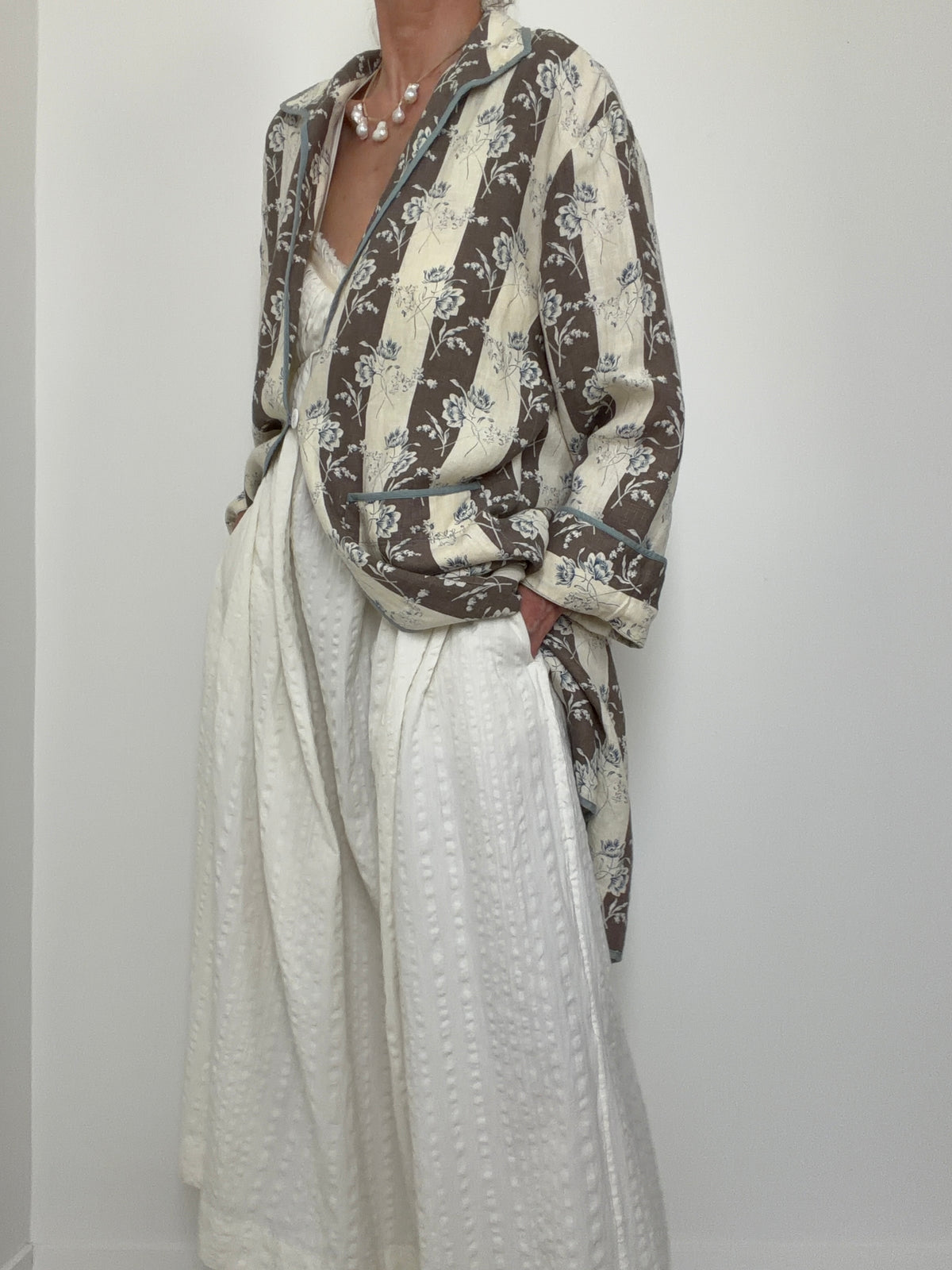 Cali Floral-Print Button Shirt