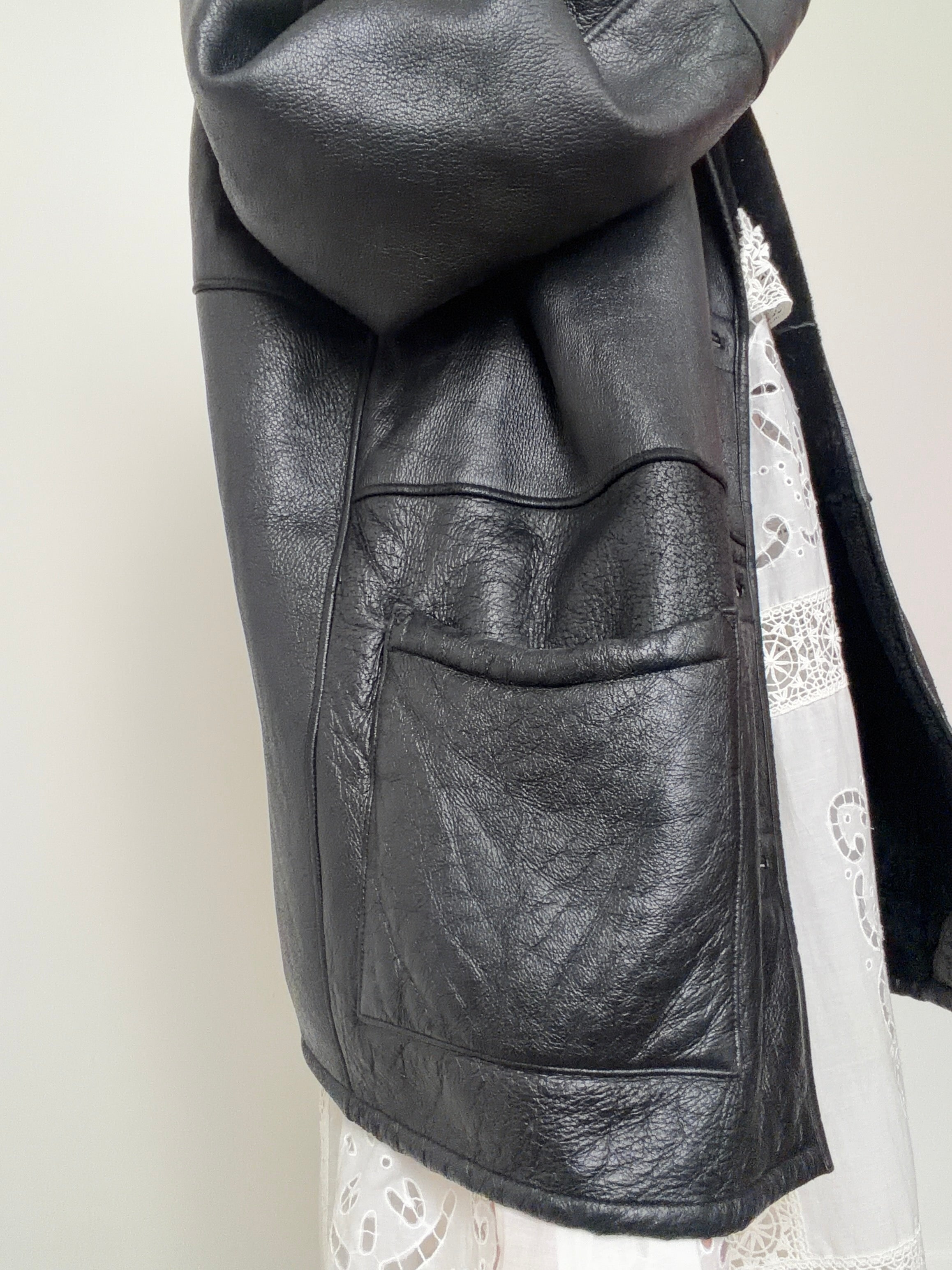 Black Vintage Shearling