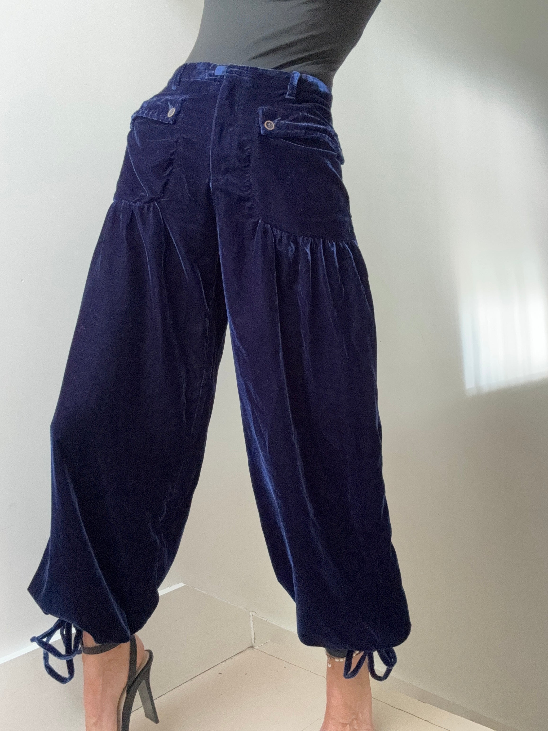 Free People Lotus Velvet Pants Midnight