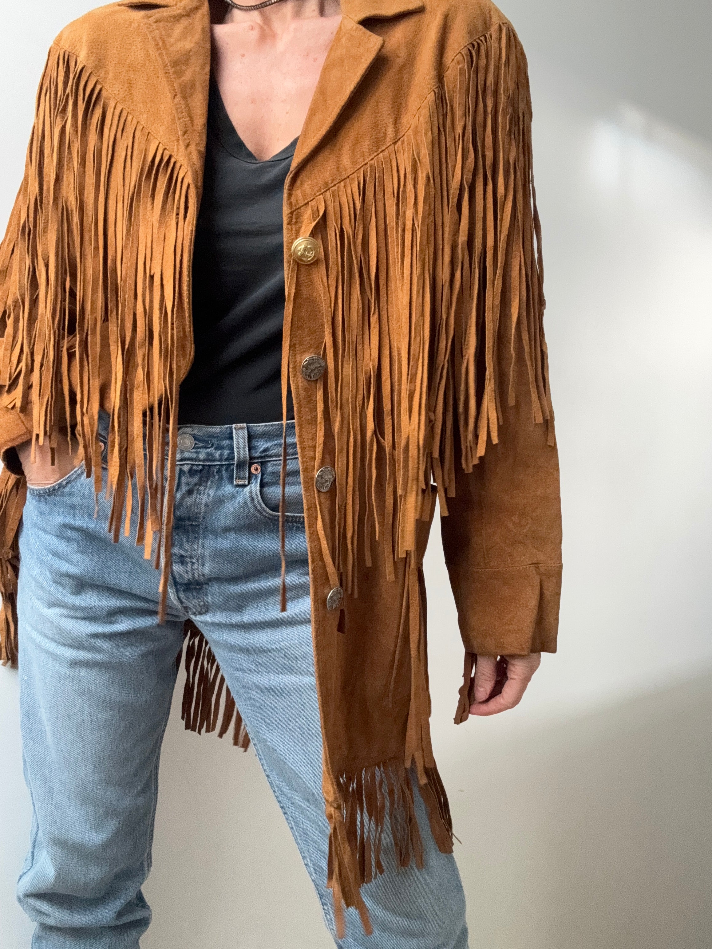 Cedars Tassel Suede Jacket