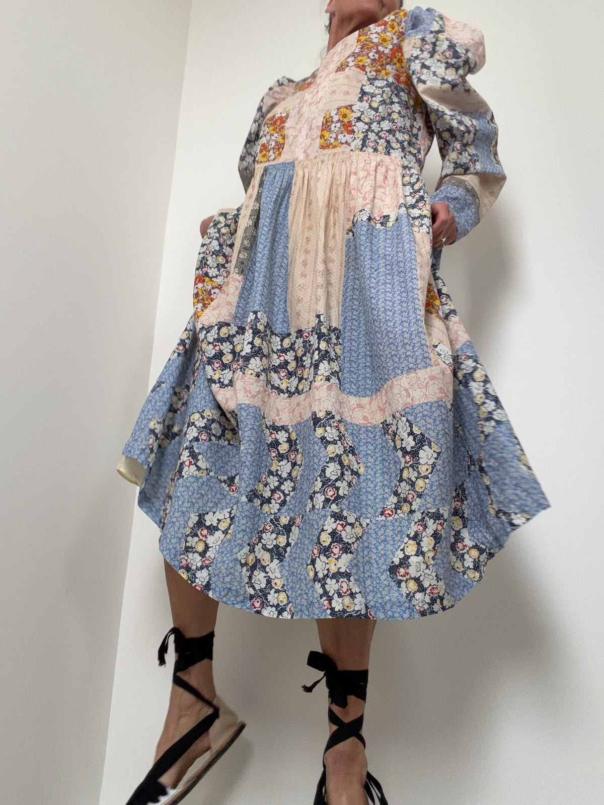 Patchwork Cotton Dress