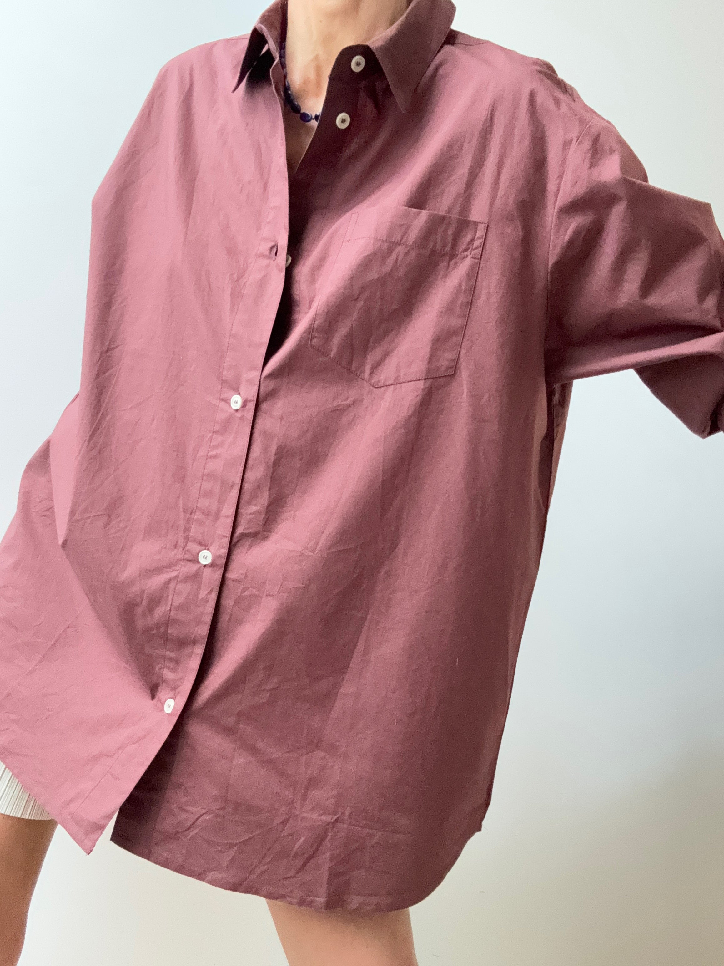 Organic Cotton Edgar Shirt Burgandy | Shirts