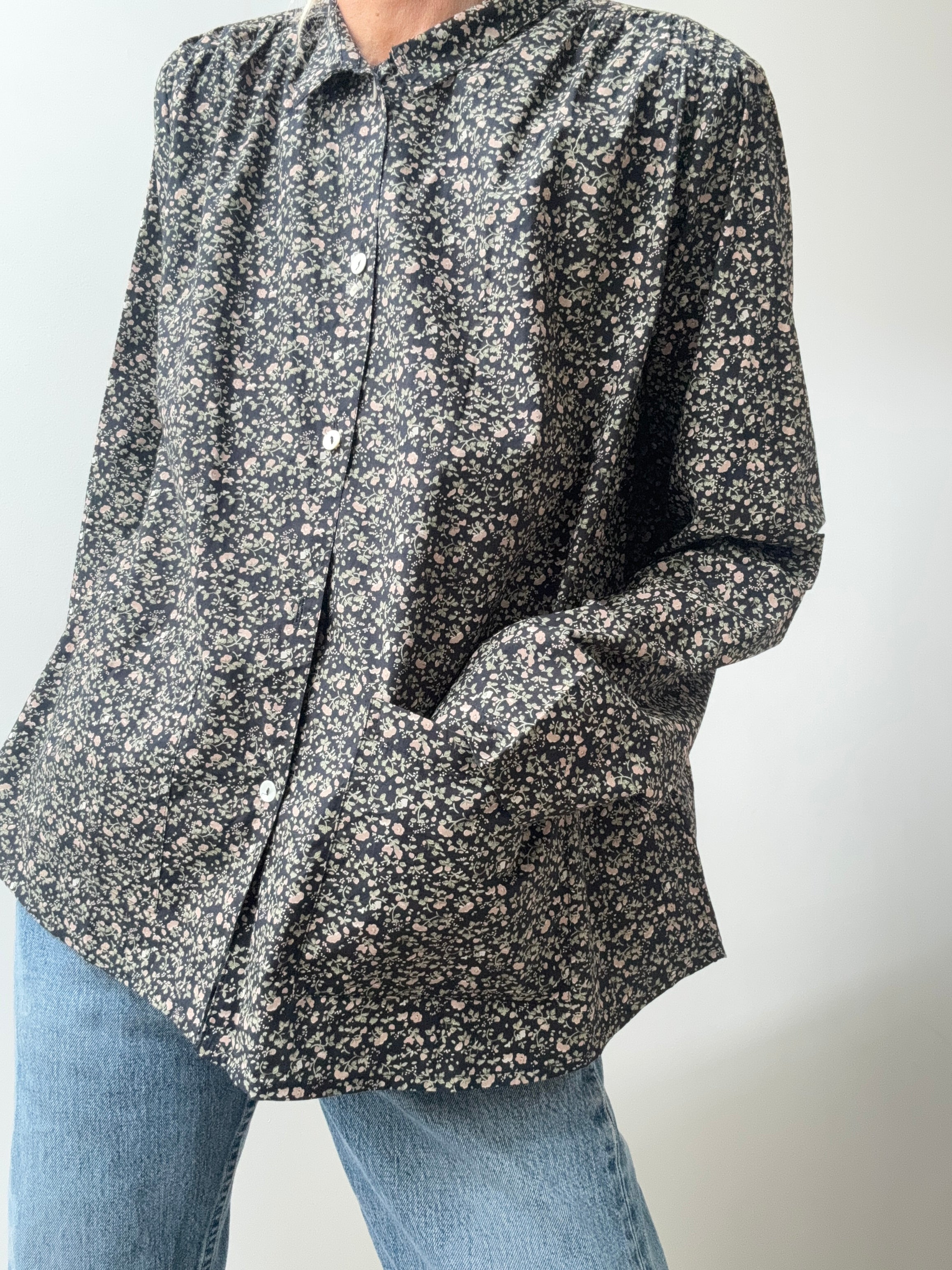 Skall Studios Nettle Shirt Bluebell Navy | Shirts