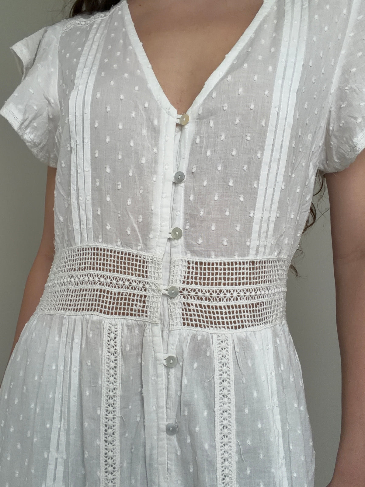 Nyla Beach Midi Dress White