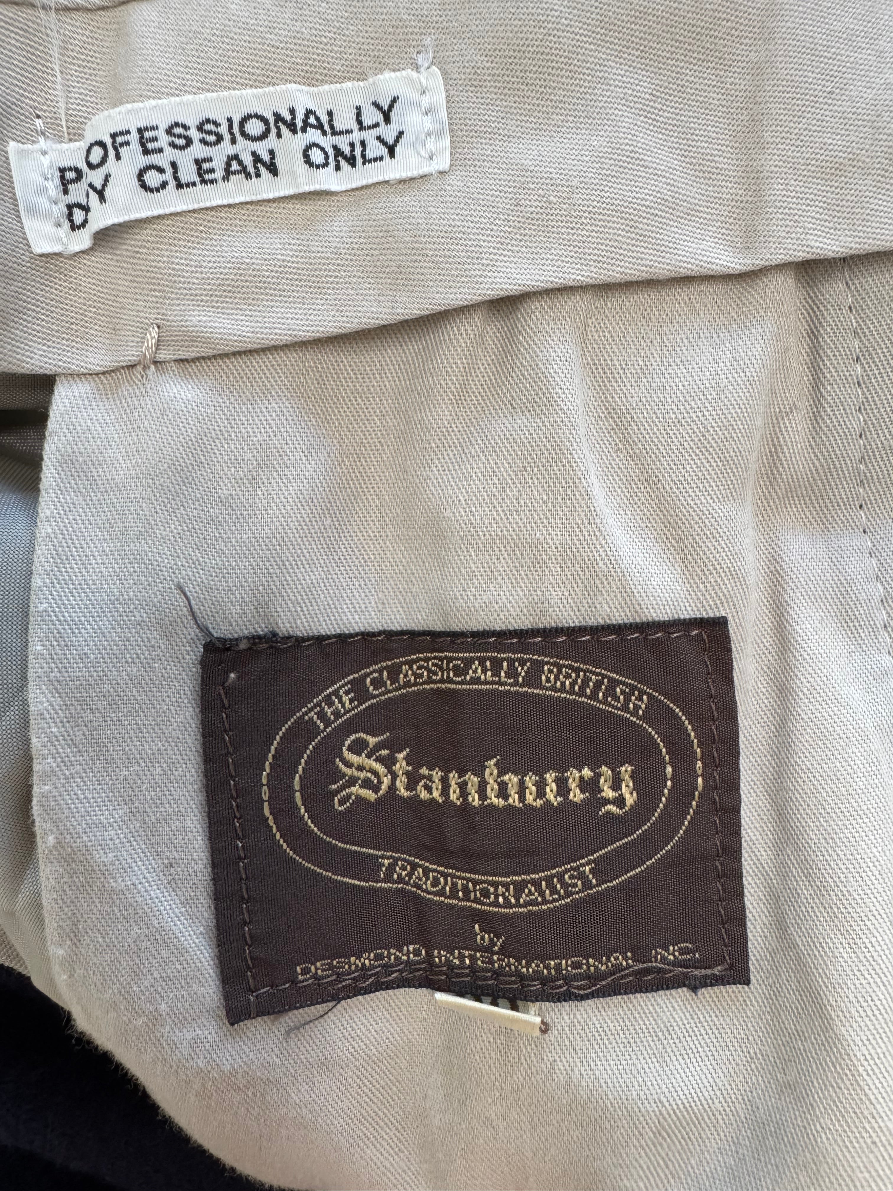 Vintage Navy Wool Stanbury Pants
