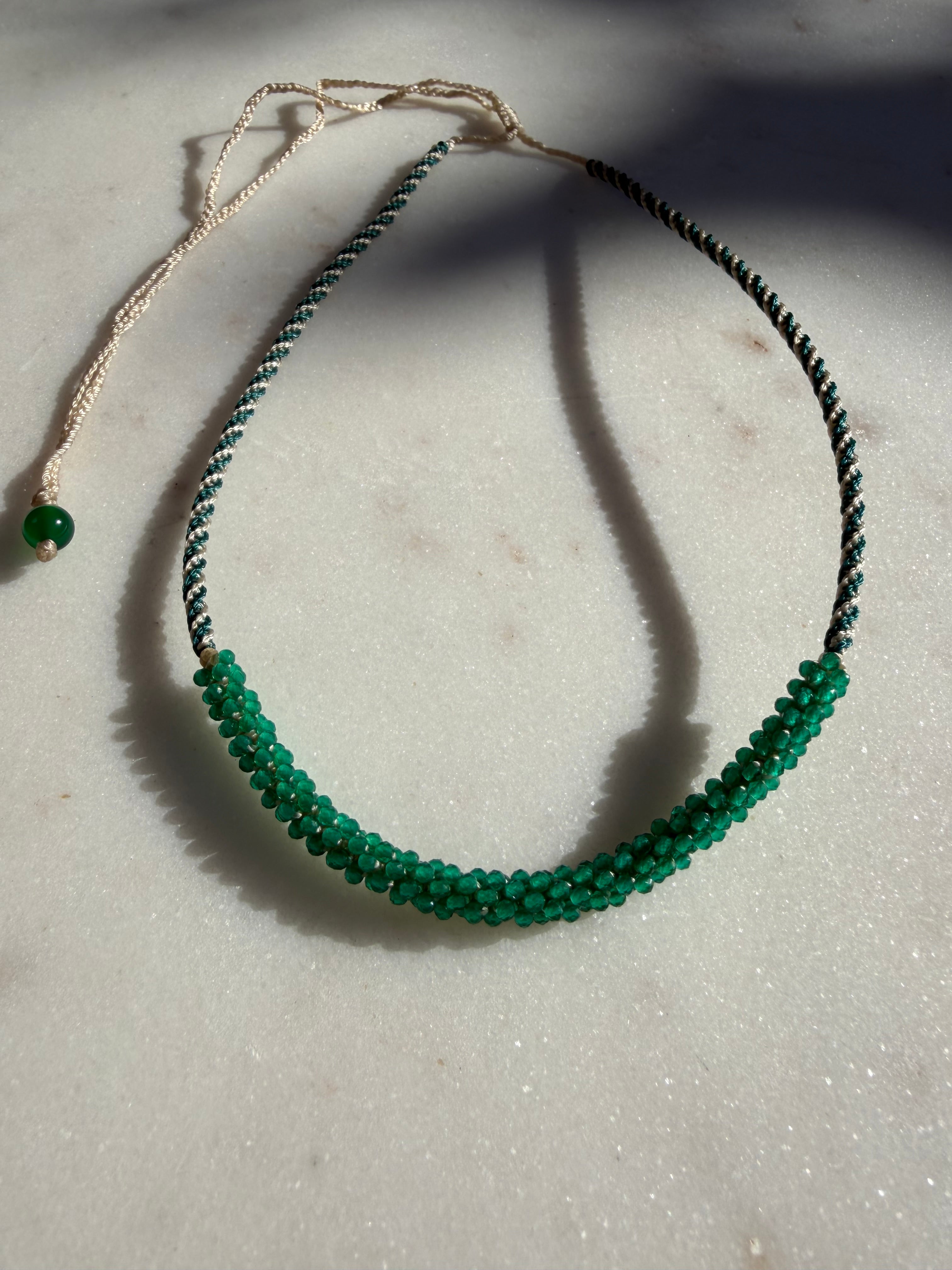 Nomad Gem Choker Green Onyx