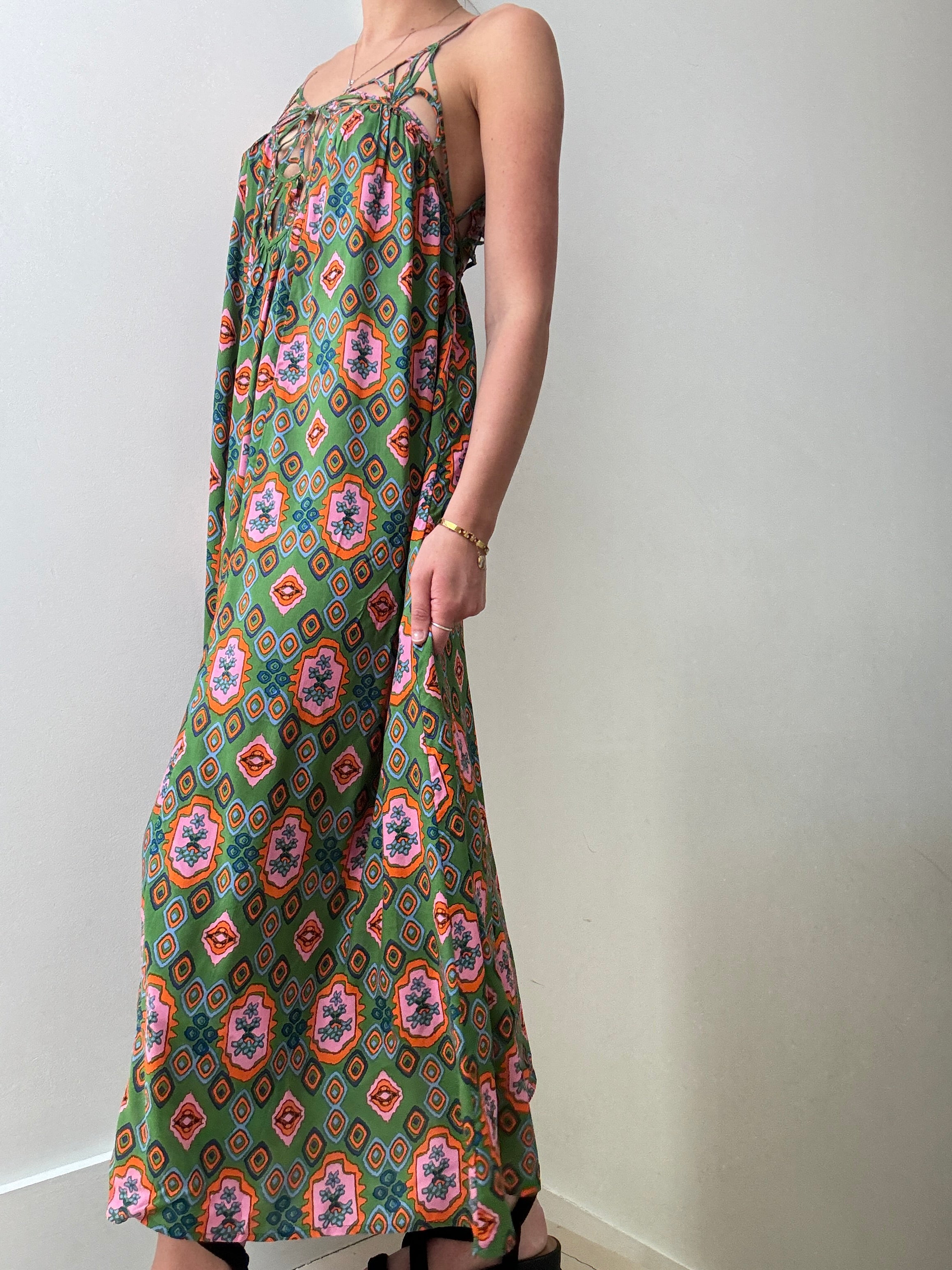 Green Motif Dress