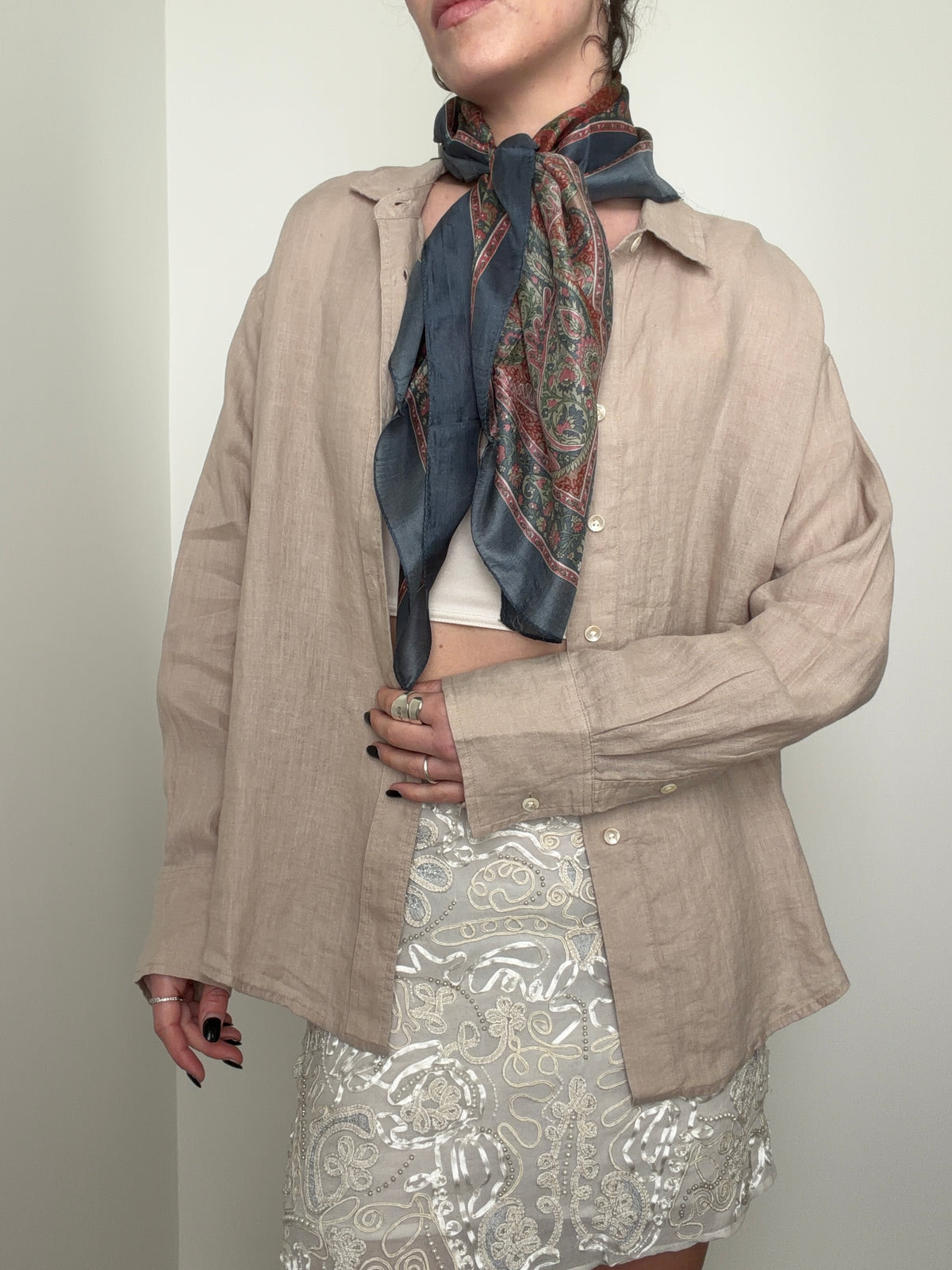 Linen Oversized Shirt Natural
