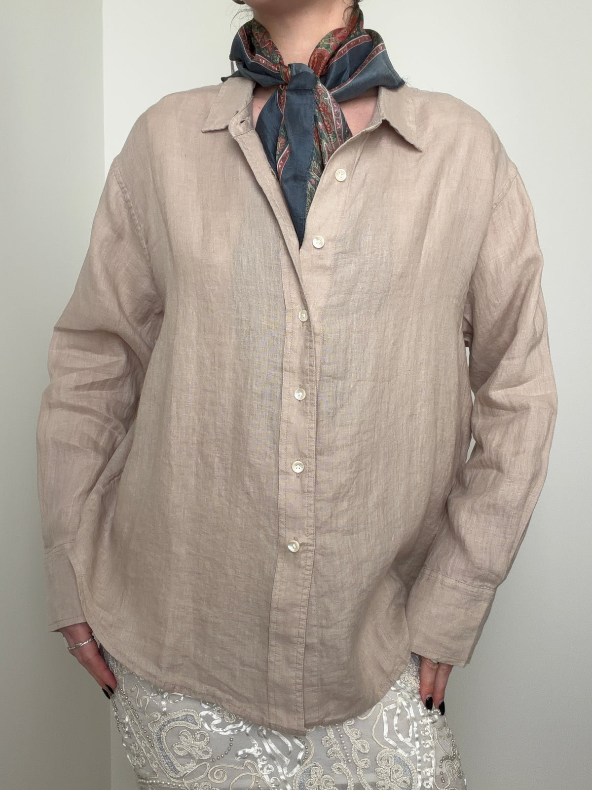Linen Oversized Shirt Natural