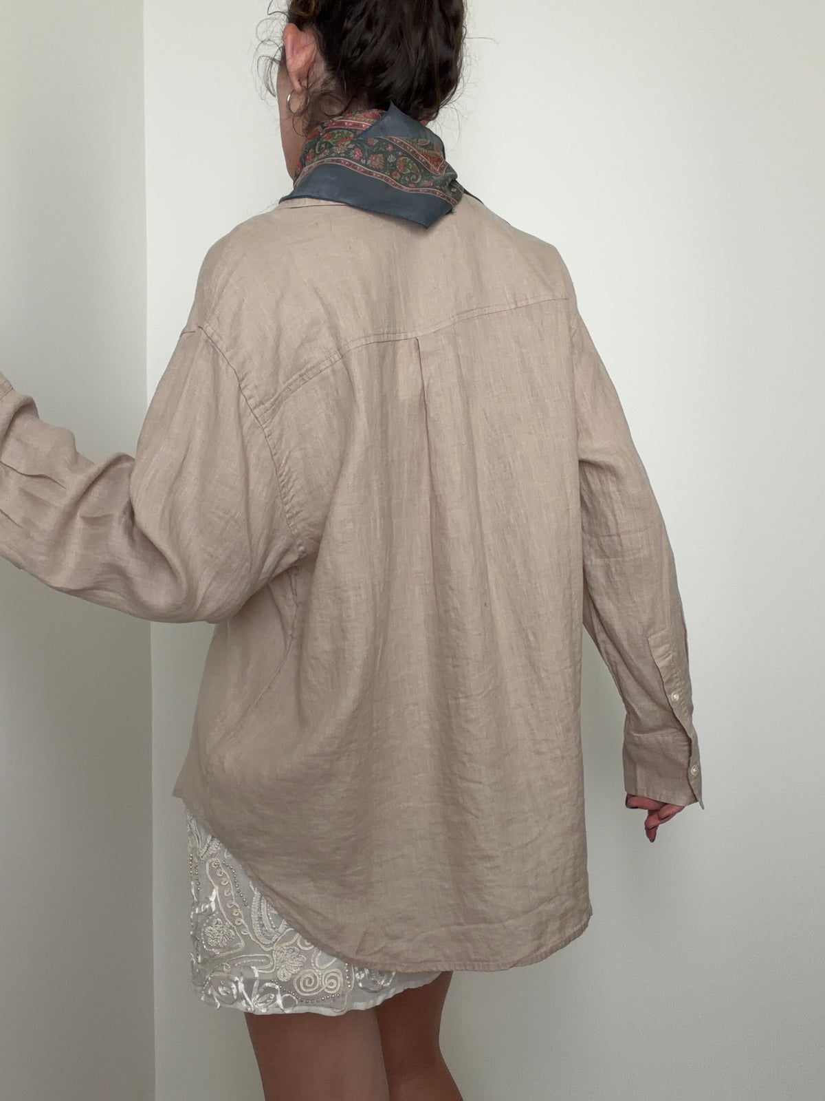 Linen Oversized Shirt Natural