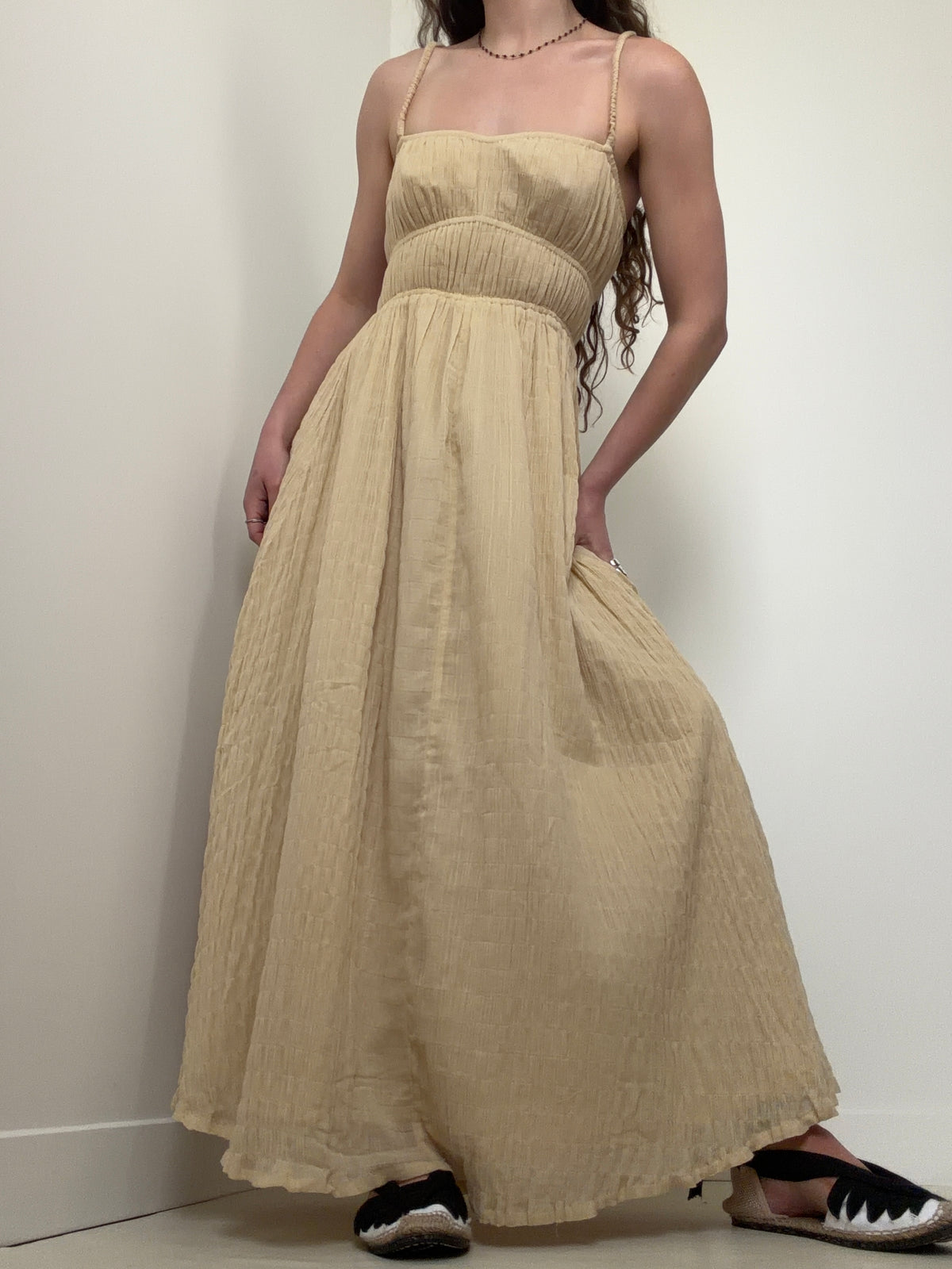 Hope & May Crinkle Maxi Dress