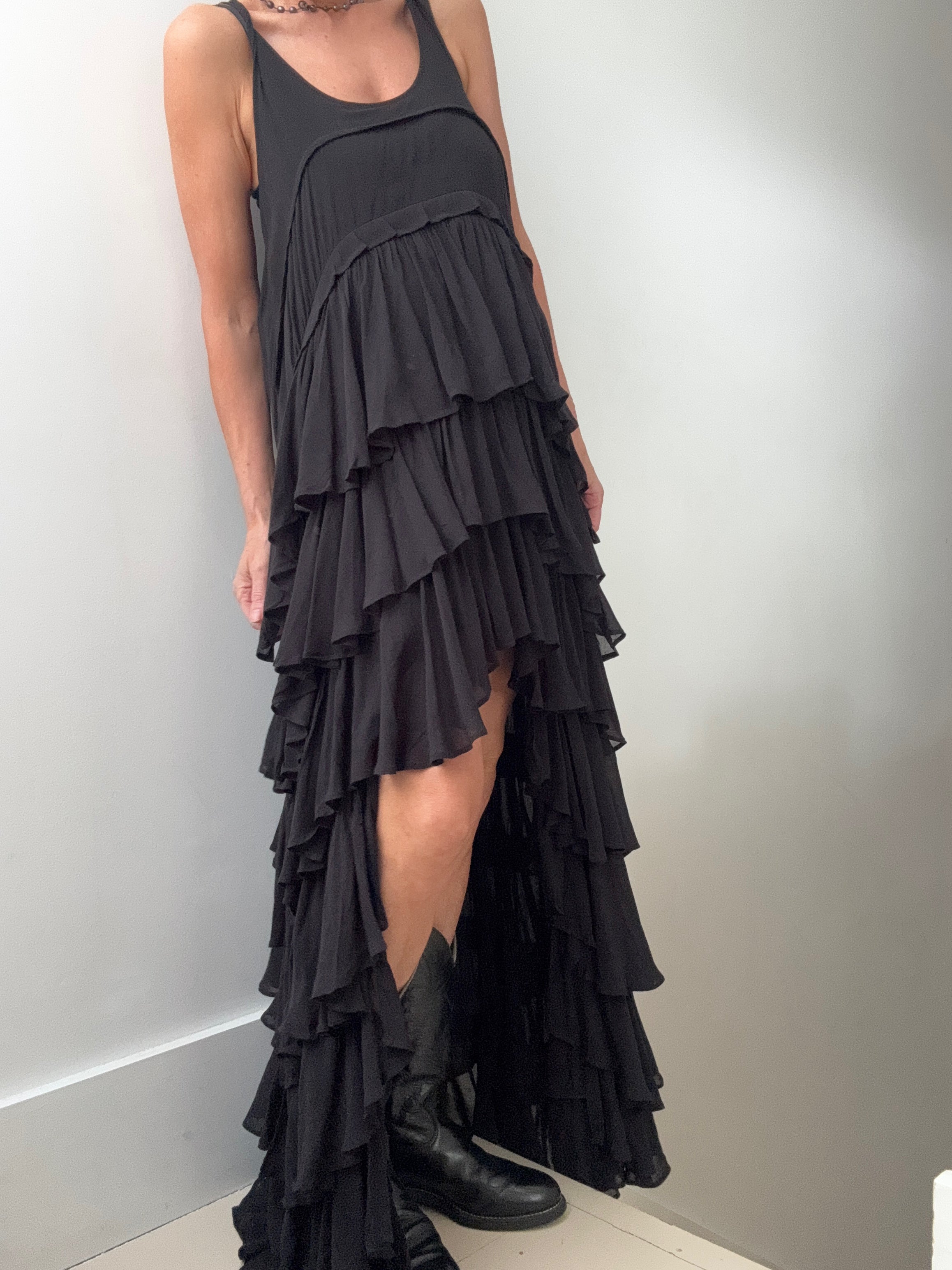 All Saints Dresses Cavarly Tiered Ruffle Maxi Dress