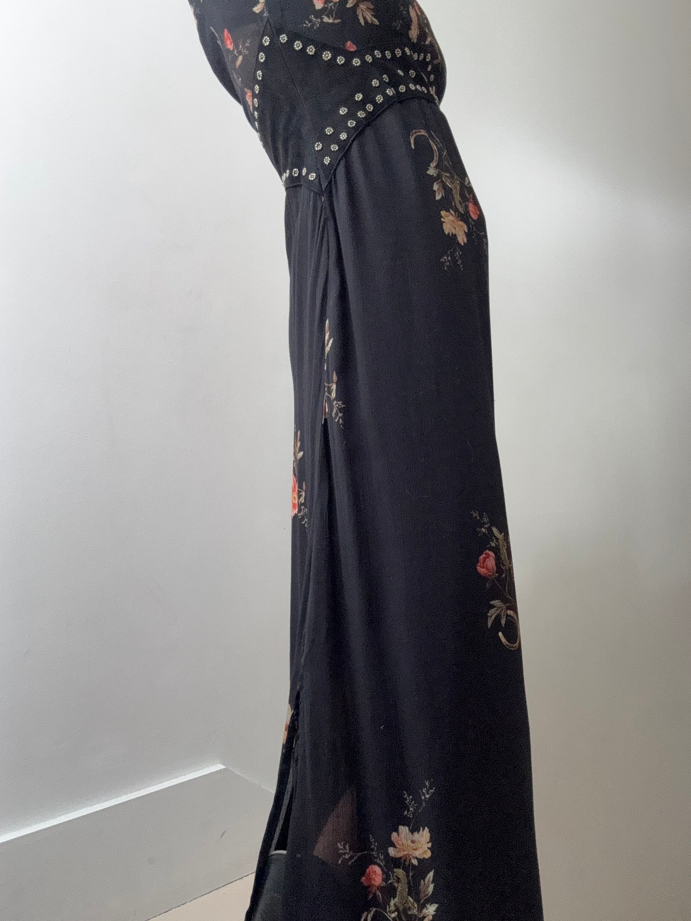 All Saints Dresses Jessie Tanana Floral Print Maxi