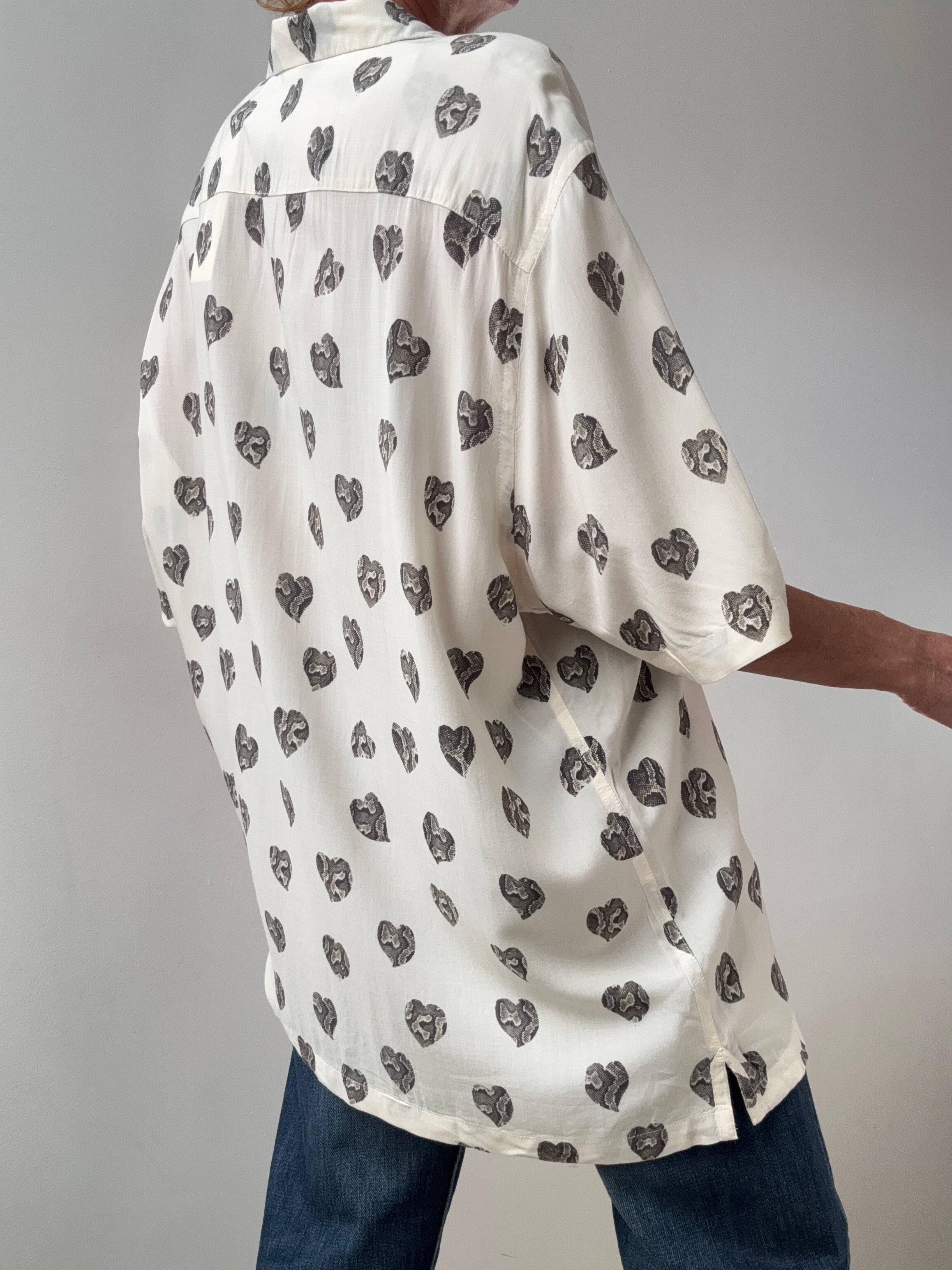 All Saints Shirts Snake Hearts Shirt