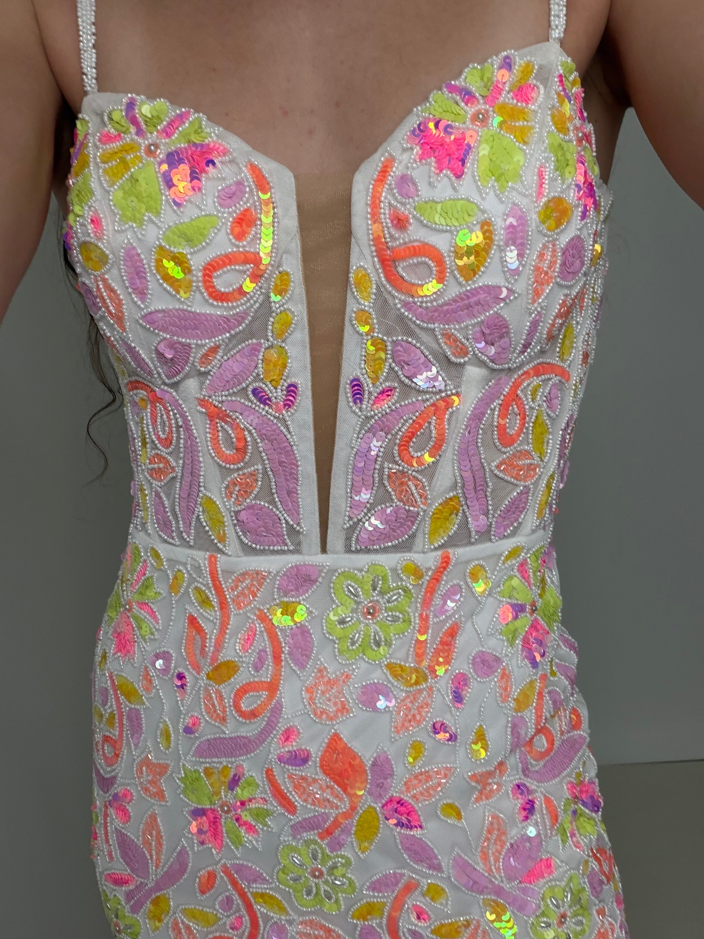 Neon Vis Sequin Maxi Dress | Dresses
