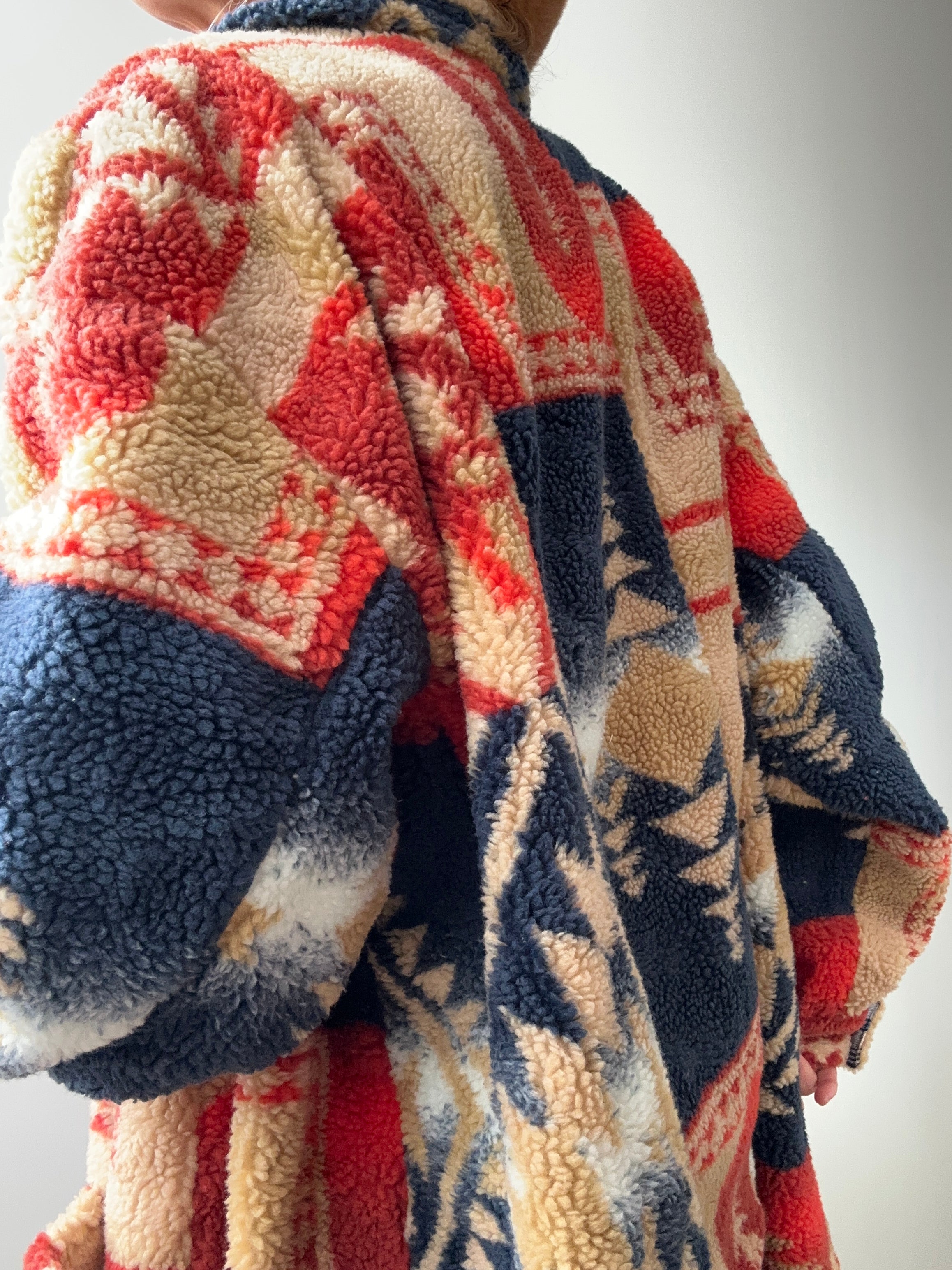 Pilcro Southwest Indian Sherpa Duster Coat | Coats