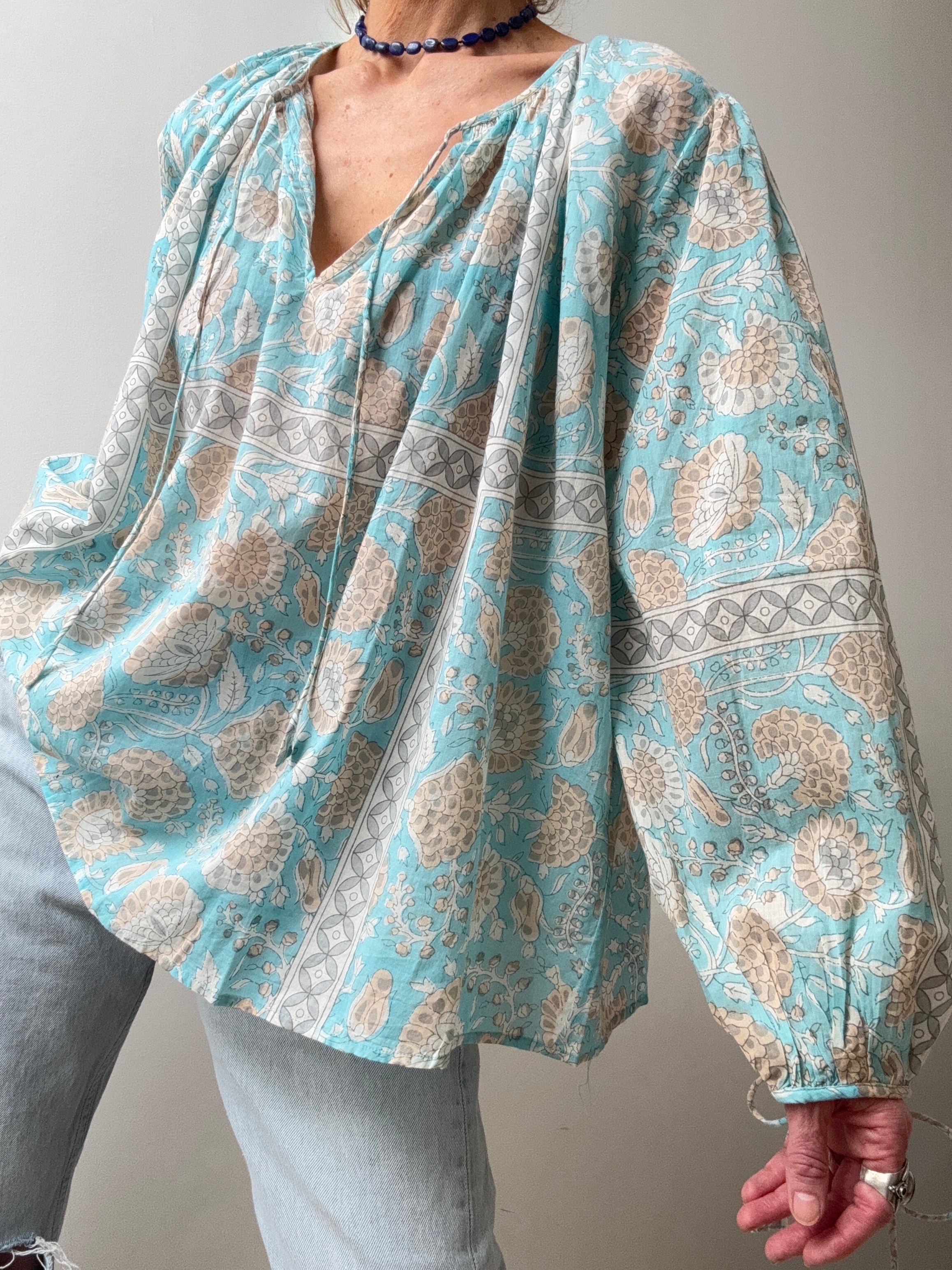 Antik Batik Flavie Blouse Blue | Blouses