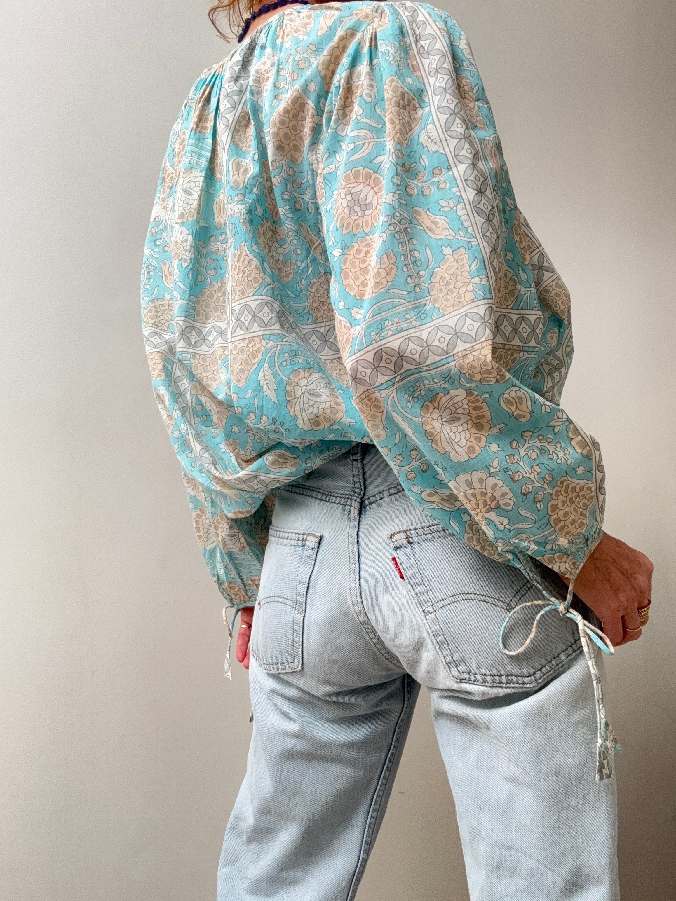 Antik Batik Flavie Blouse Blue | Blouses
