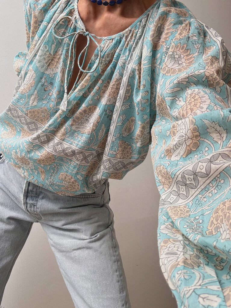 Antik Batik Flavie Blouse Blue | Blouses