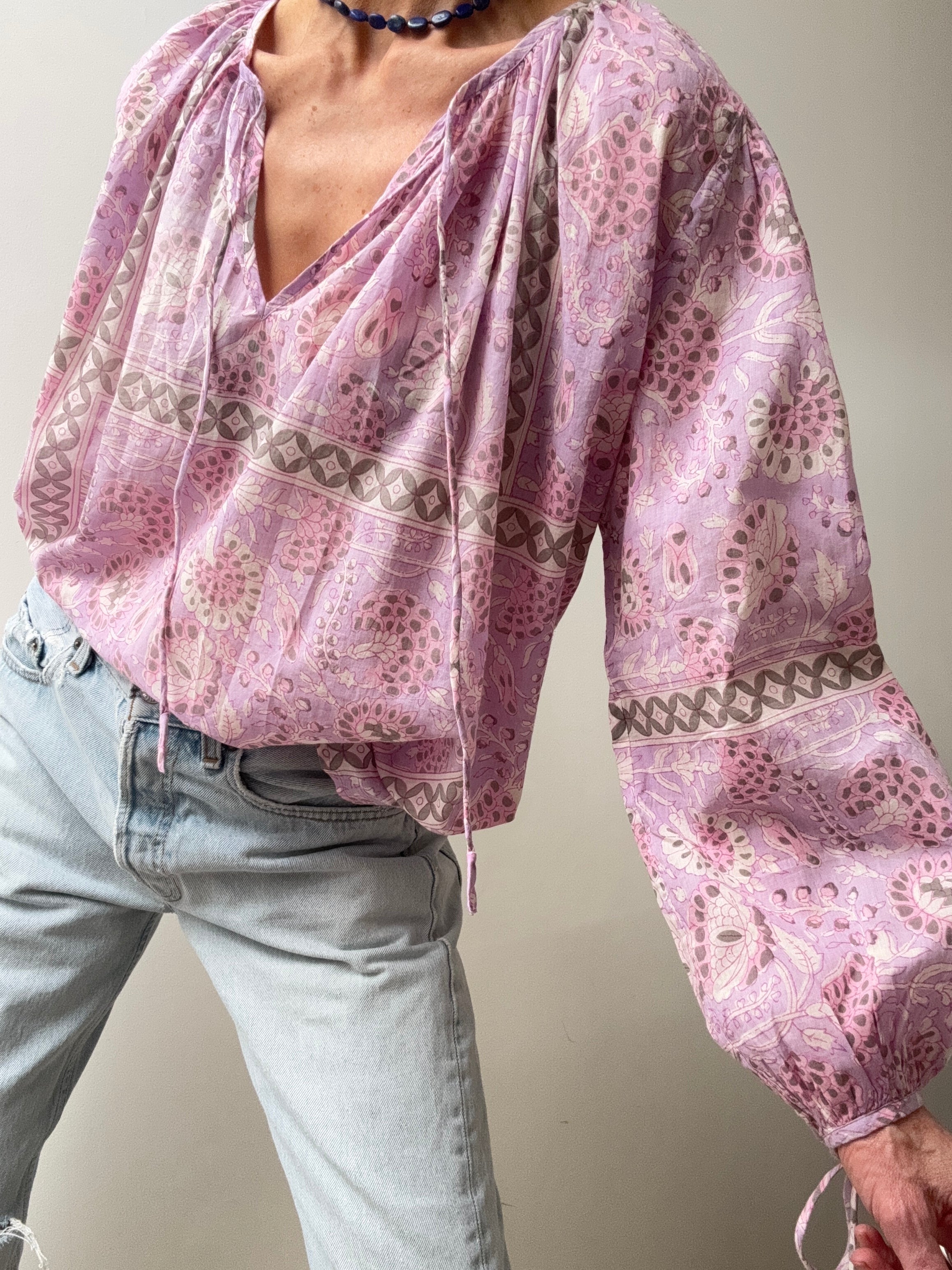 Antik Batik Flavie Blouse Purple | Blouses