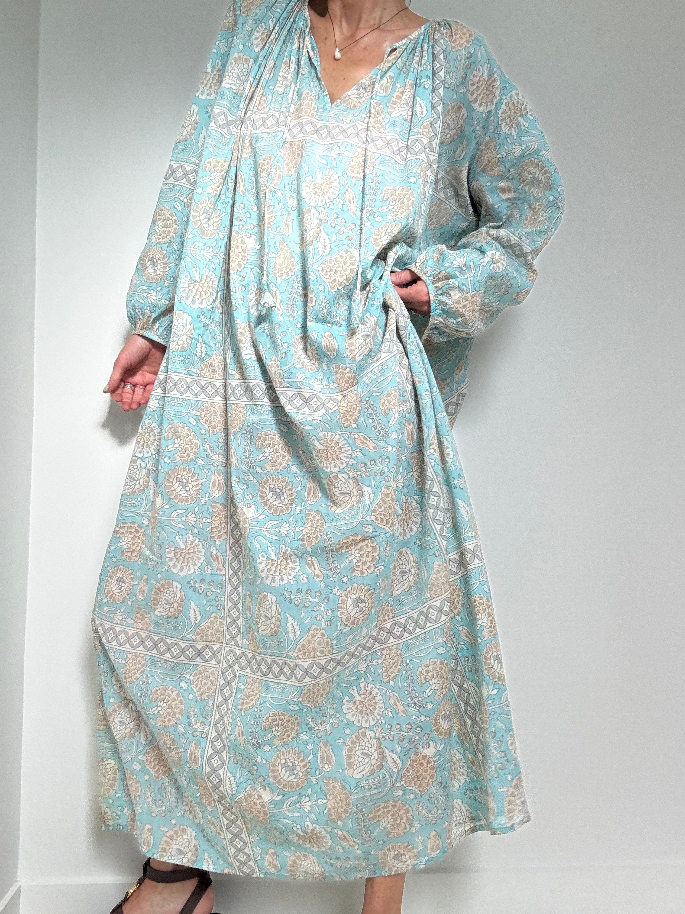 Antik Batik Antik Batik Flavie Dress Blue | Jetsetbohemian