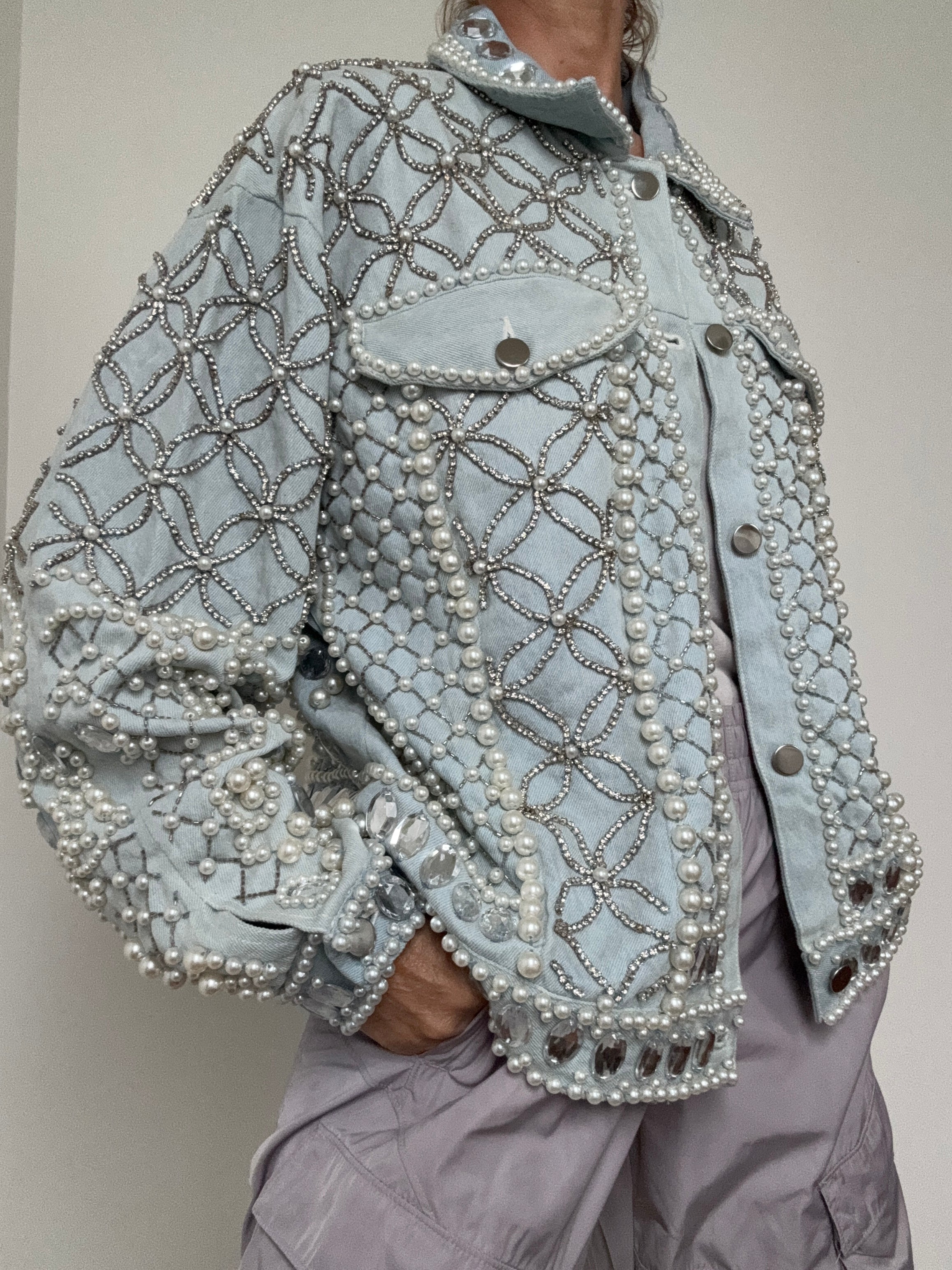ASOS Luxe Jackets EU36/UK8 Asos Luxe Embellished Denim Jacket