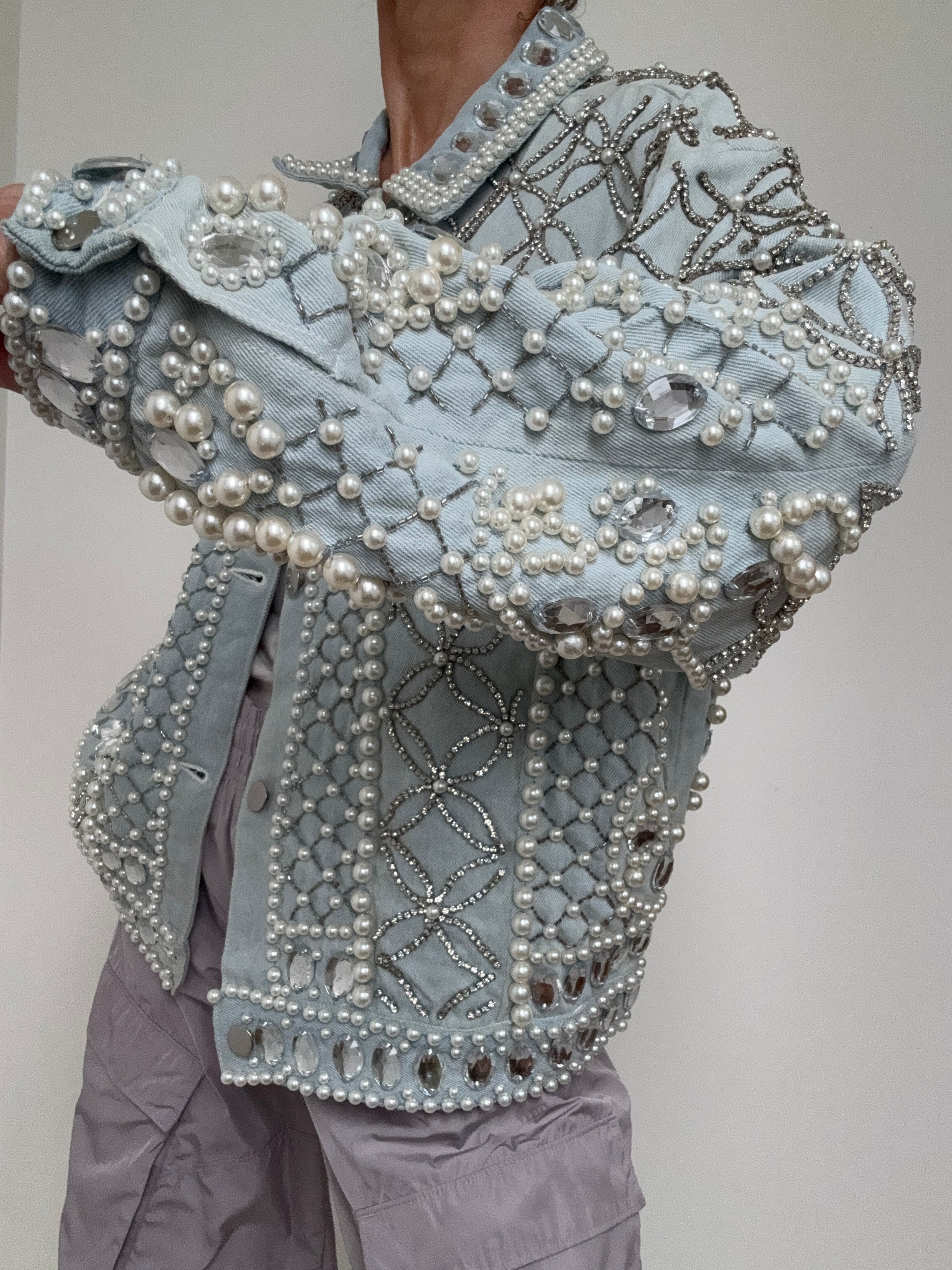 ASOS Luxe Jackets EU36/UK8 Asos Luxe Embellished Denim Jacket