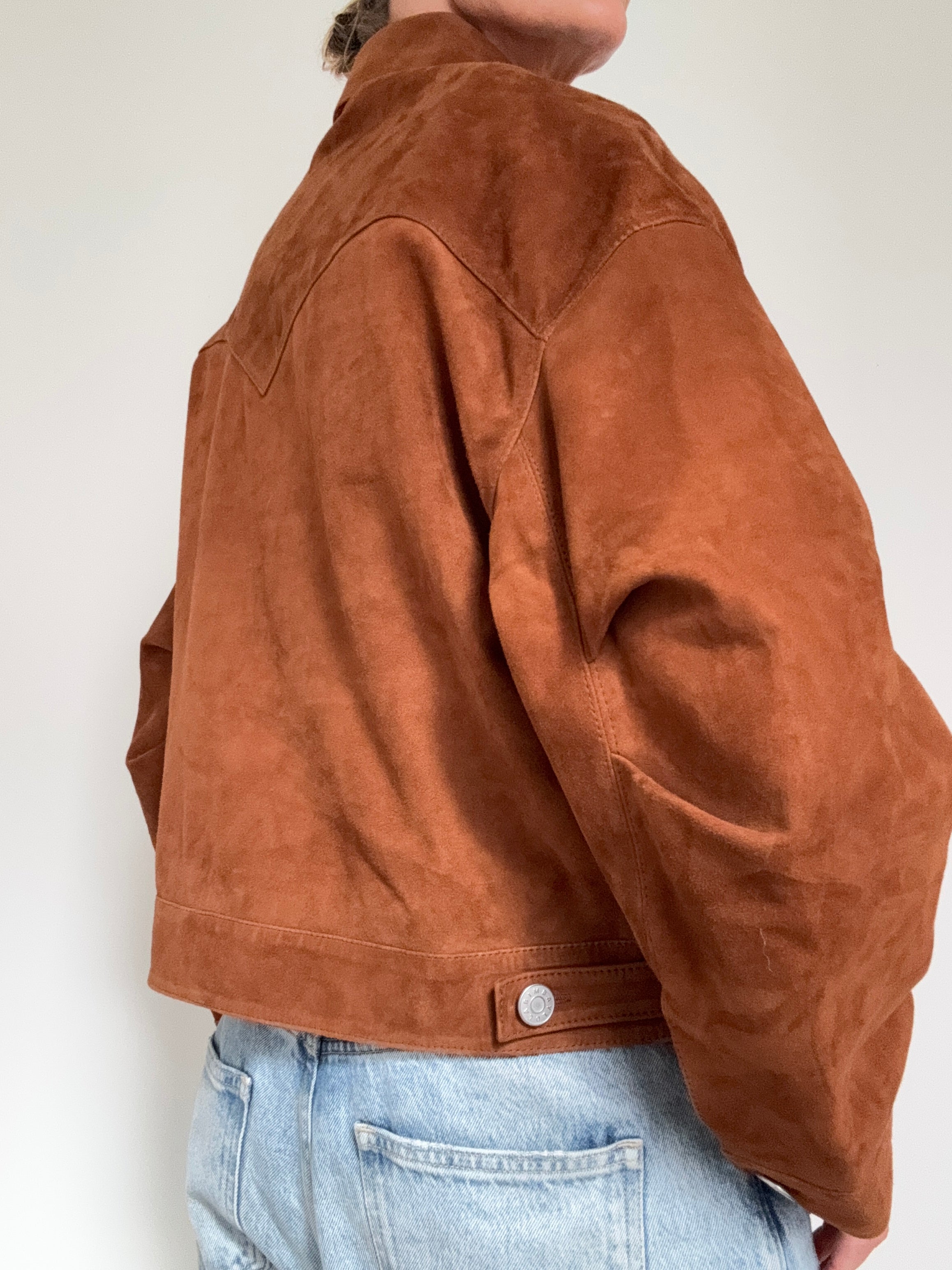 Caramel Suede Jacket | Jackets