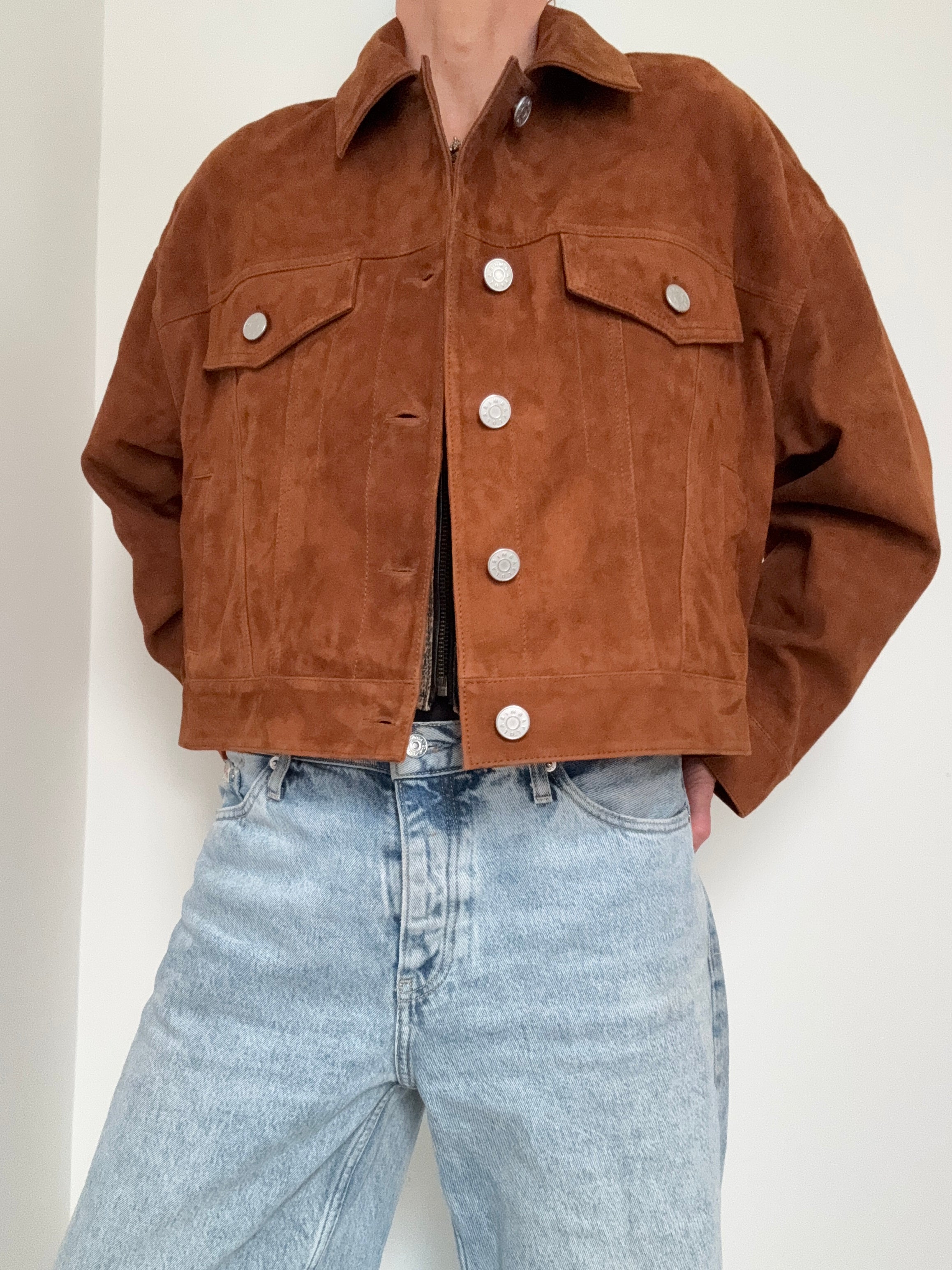 Caramel Suede Jacket | Jackets