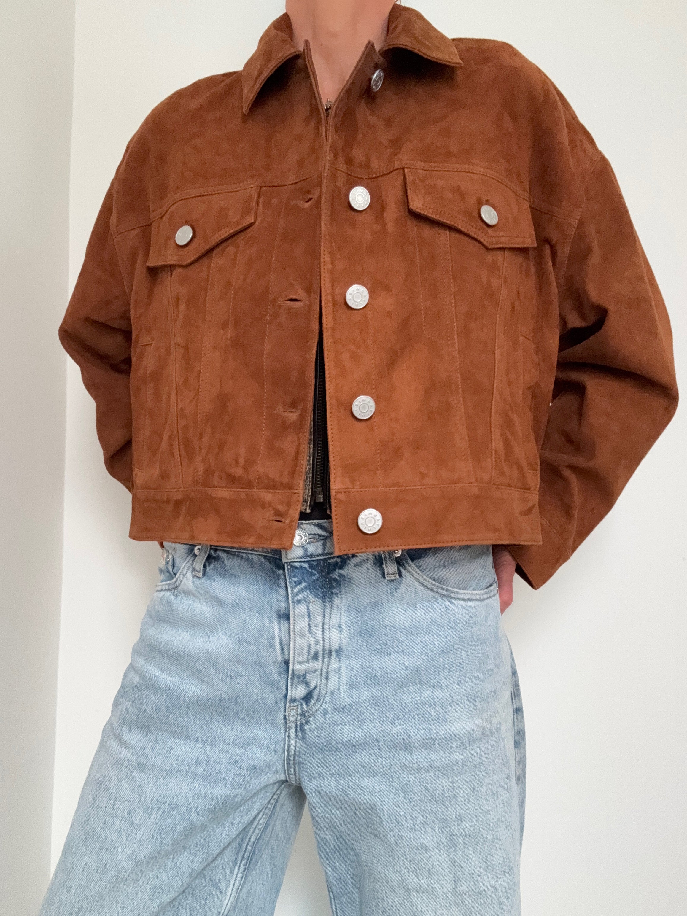 Caramel Suede Jacket | Jackets