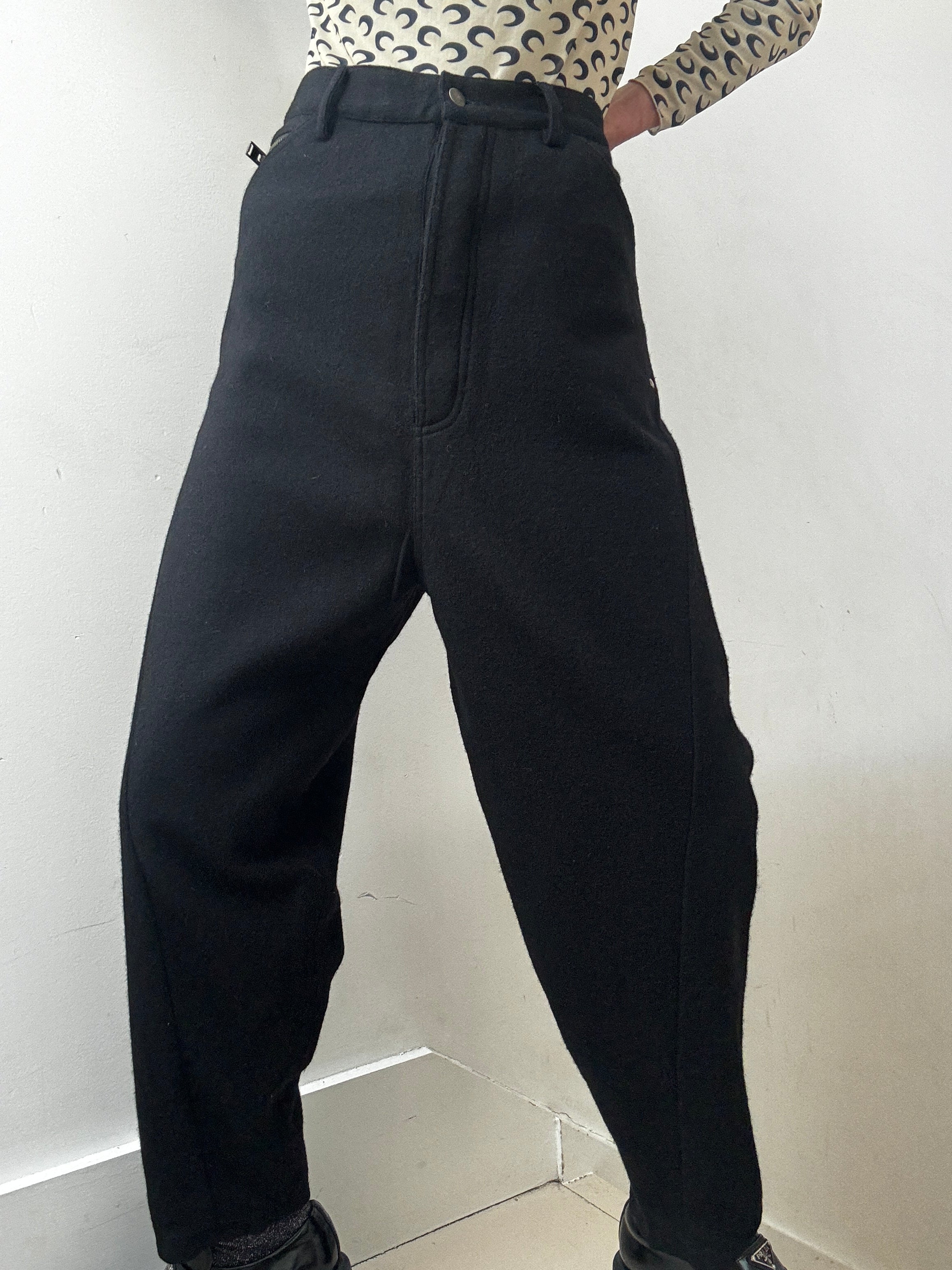 BOLONGARO TREVOR Pants Black / XLarge Bolongaro Wool Pants