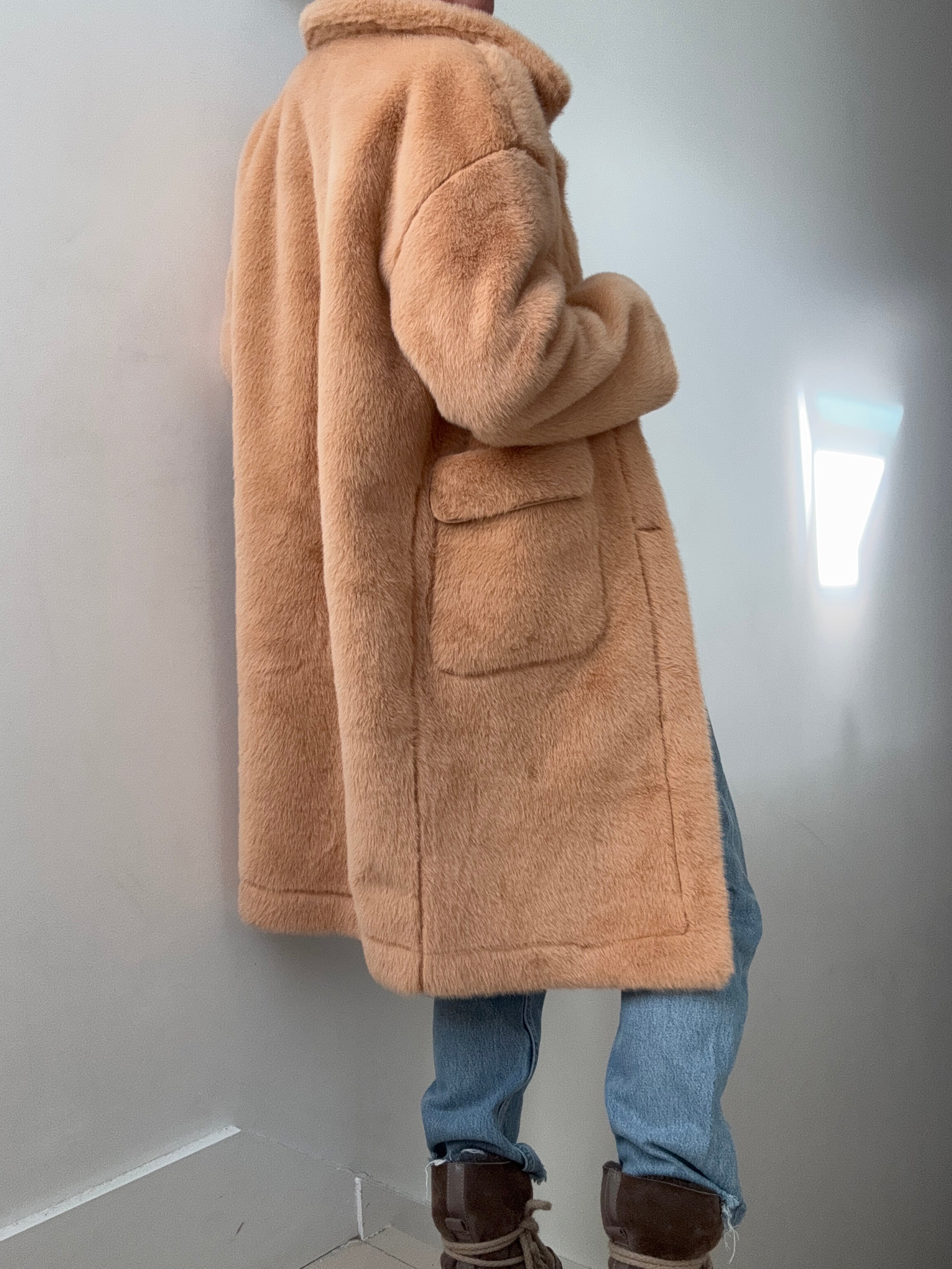 Candy Coats Peach / Medium Fluffy Coat Peach