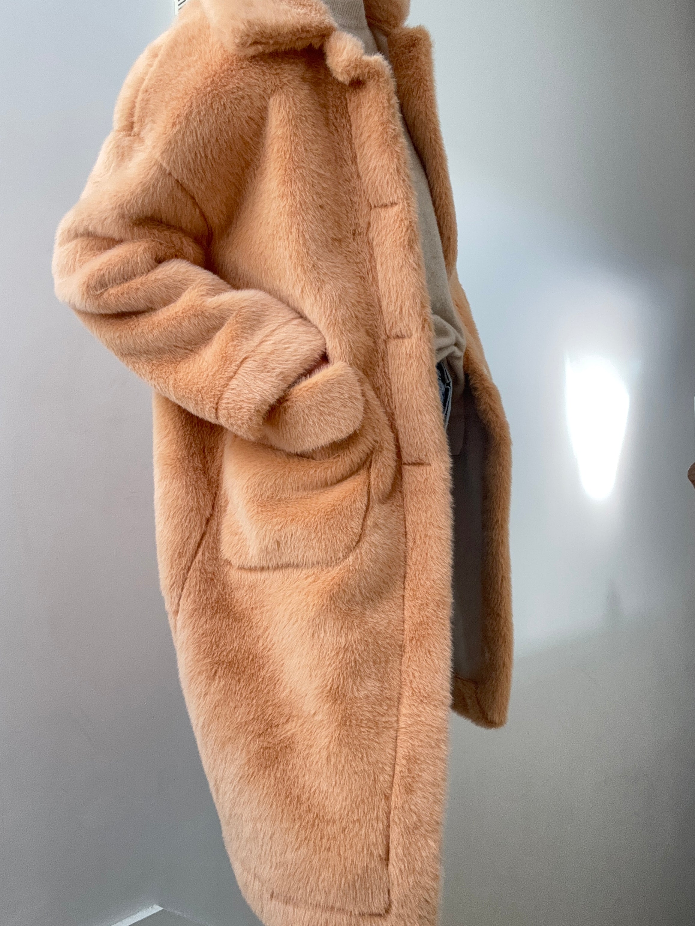 Candy Coats Peach / Medium Fluffy Coat Peach