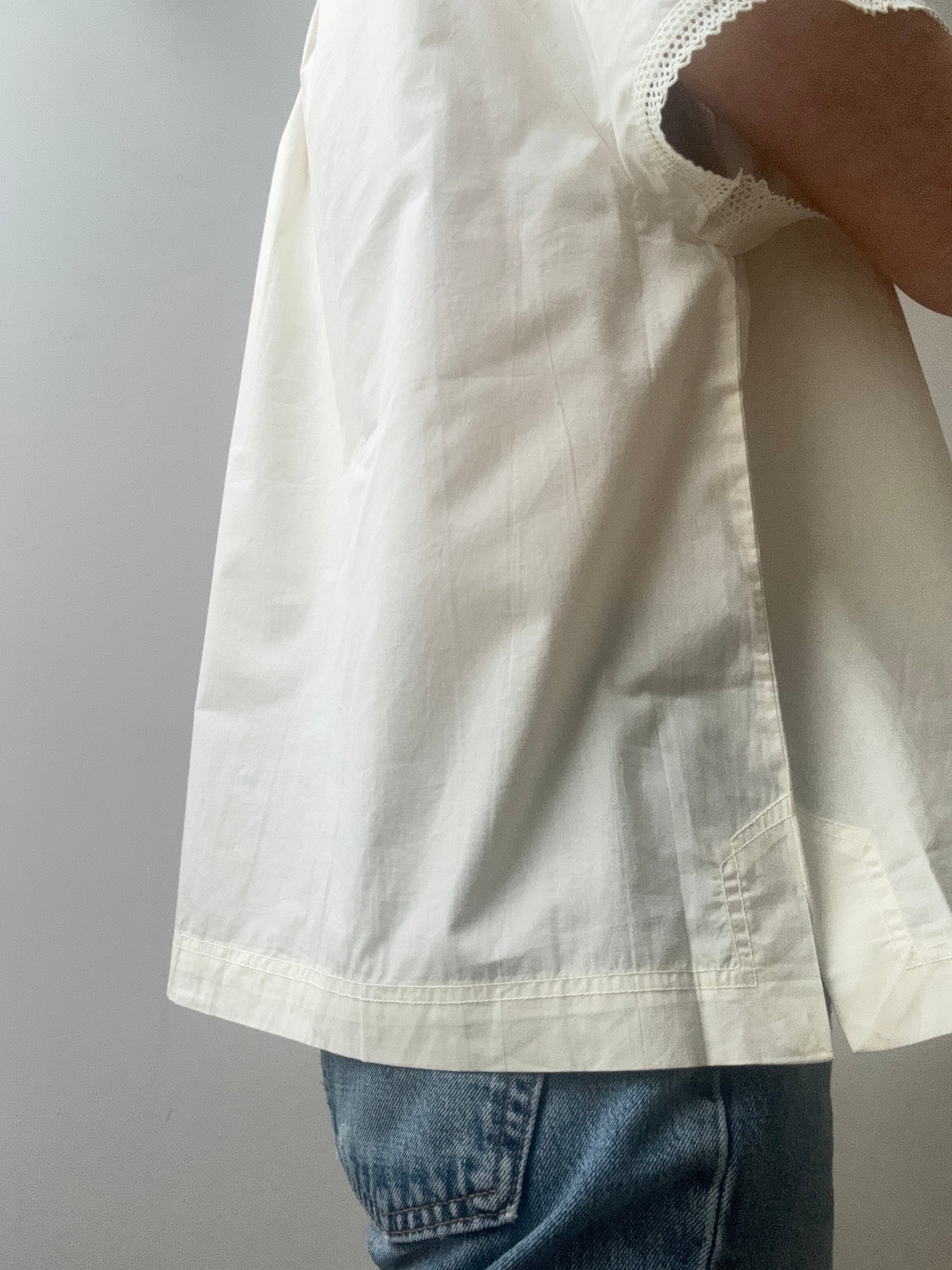 COEME Tops Organic Crisp Poplin Top Tailor