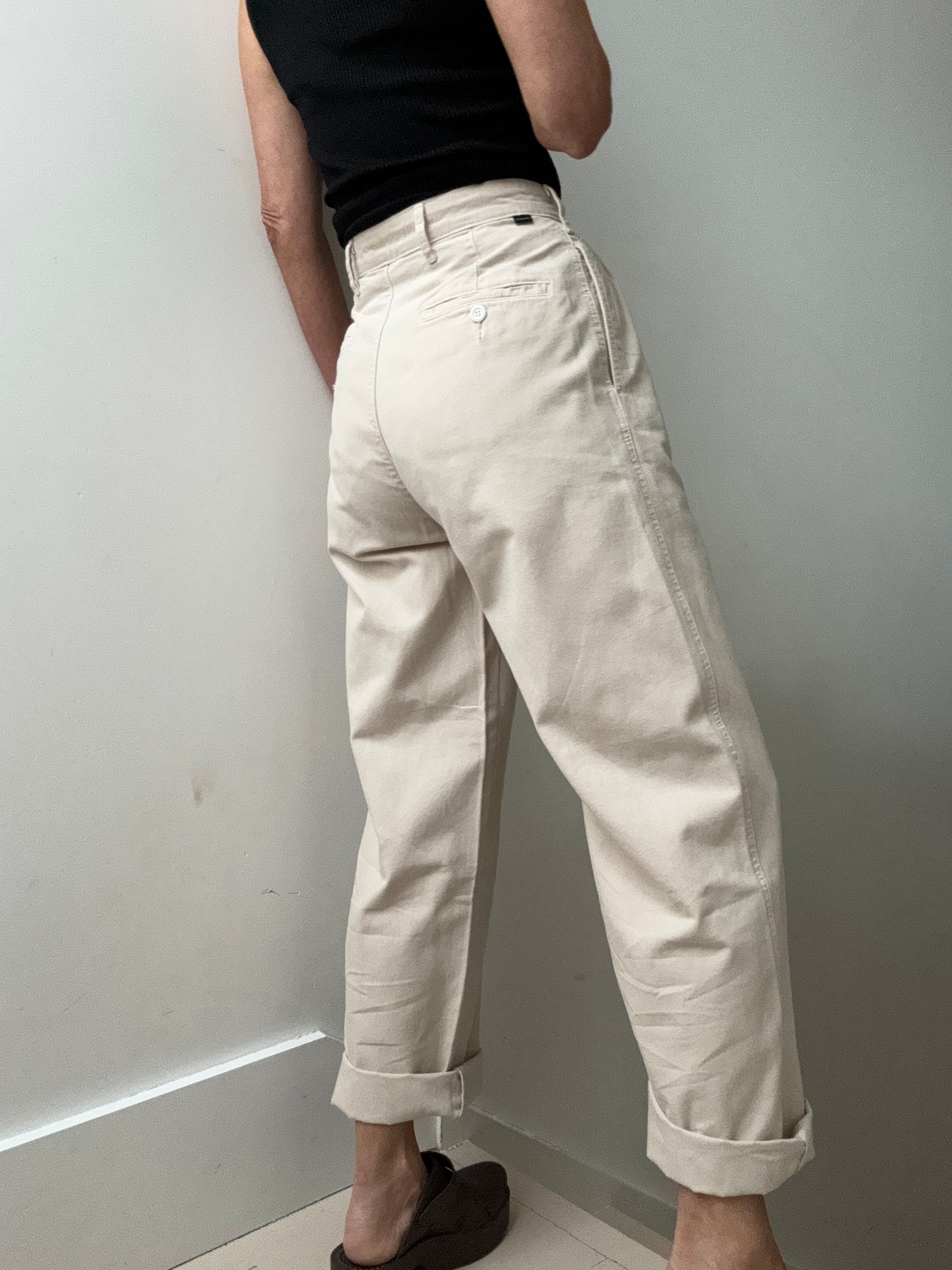 Dockers Pants Dockers High Pleated Wide-Leg Trousers Natural