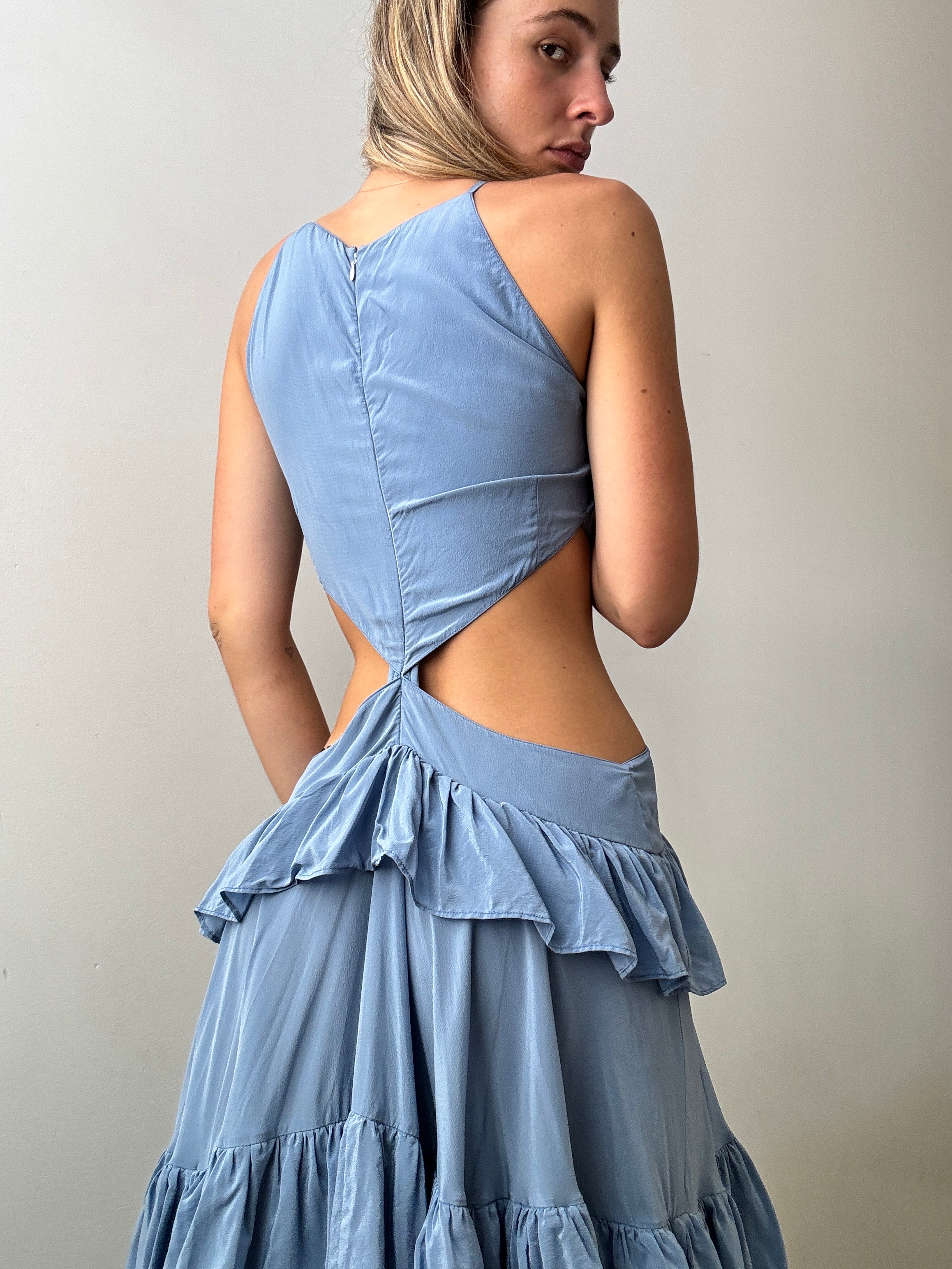 Evarae Dresses Small Silk Lily Maxi Dress