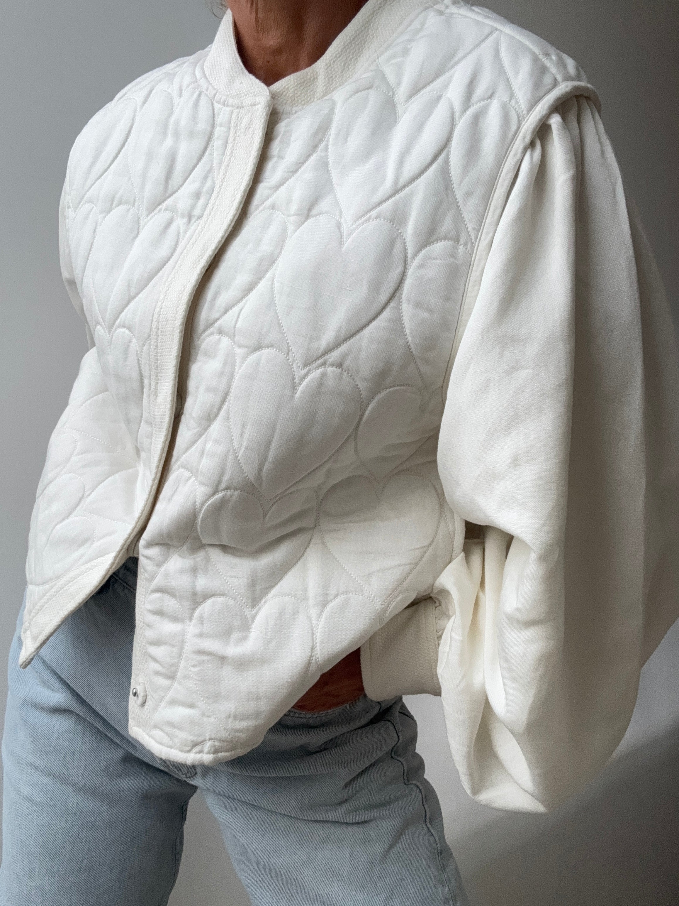 Fabienne Chapot Jackets Fabienne Chapot White Heart Jacket