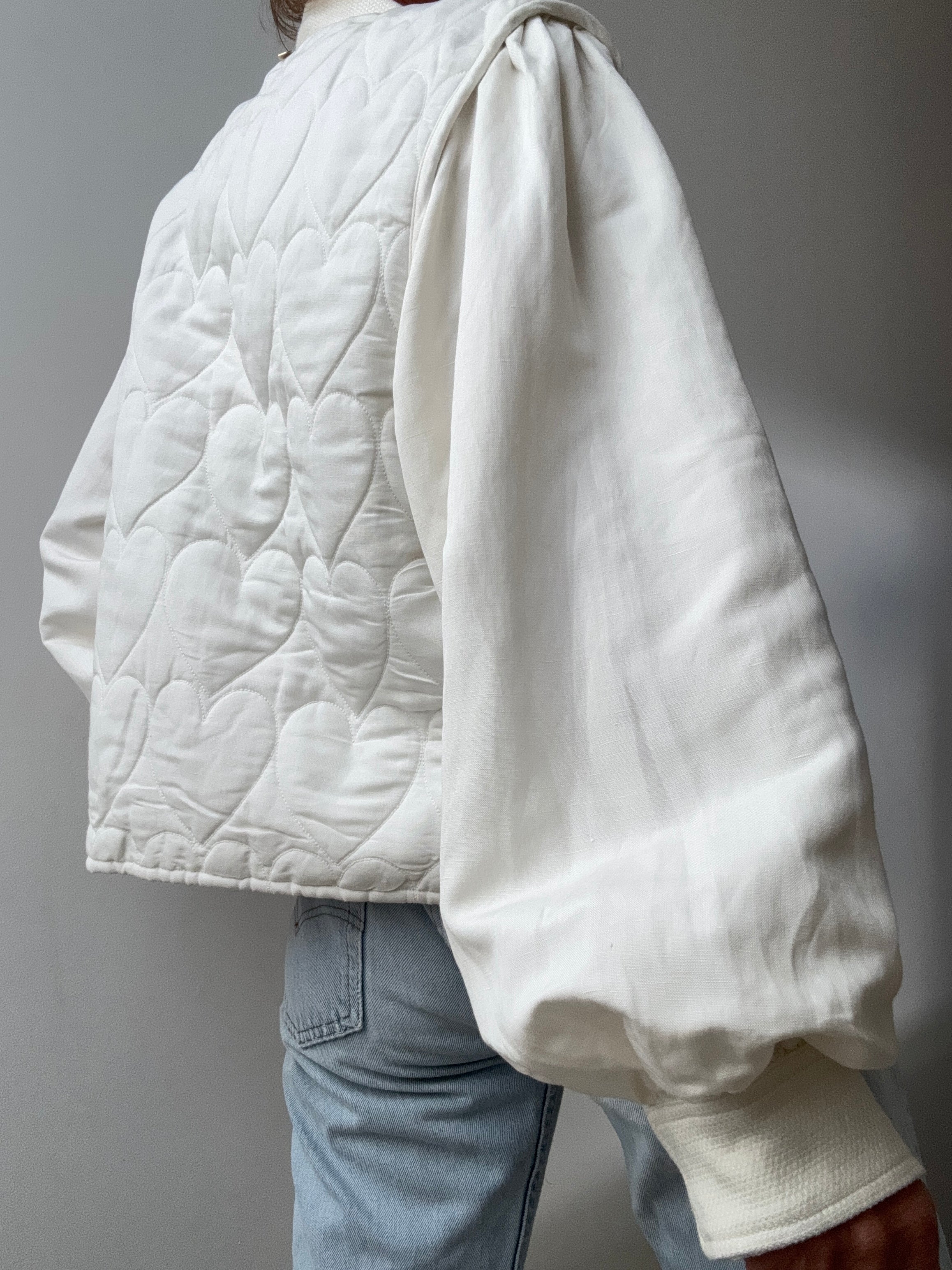 Fabienne Chapot Jackets Fabienne Chapot White Heart Jacket