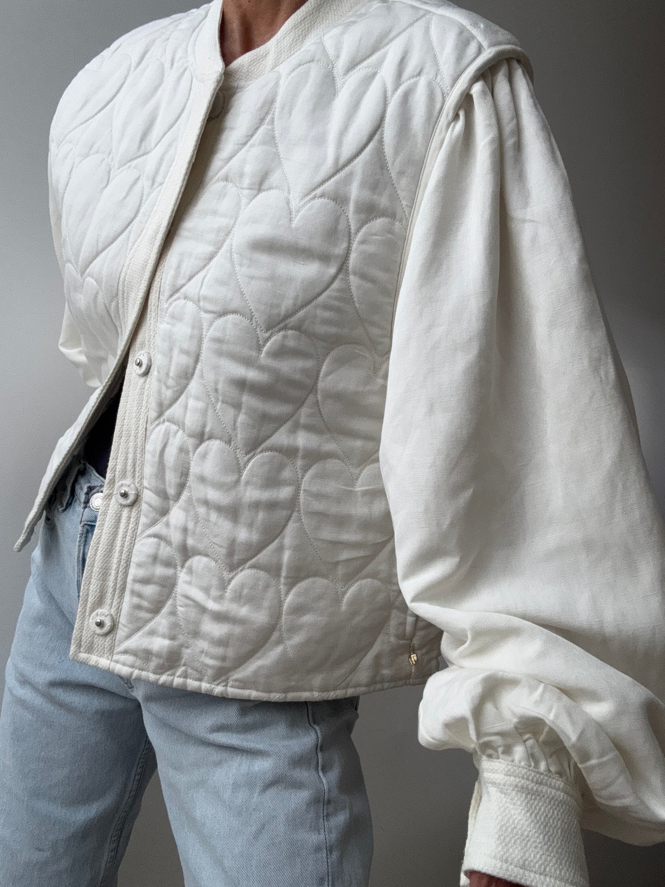 Fabienne Chapot Jackets Fabienne Chapot White Heart Jacket