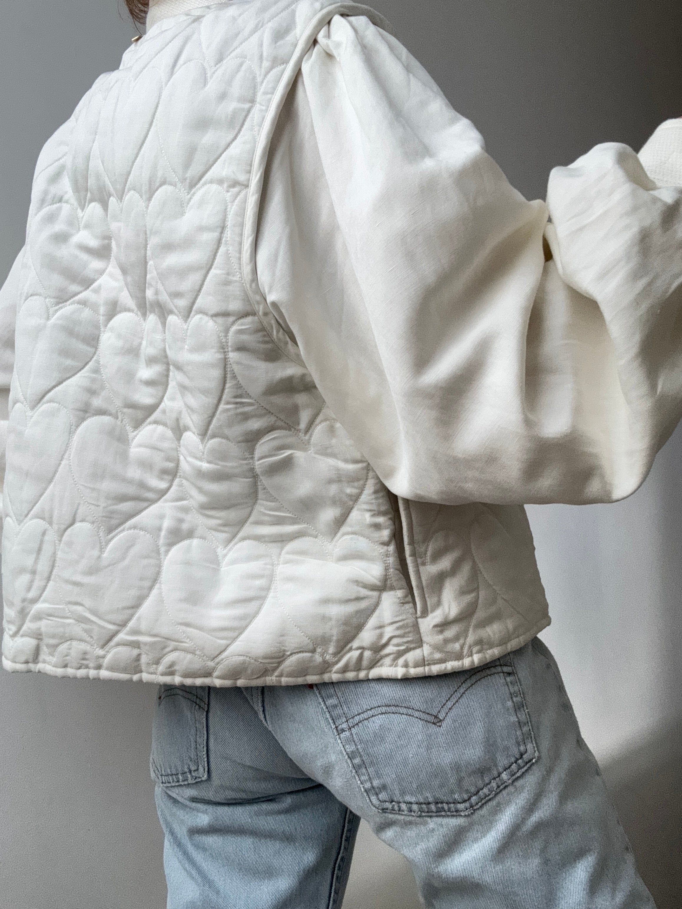 Fabienne Chapot Jackets Fabienne Chapot White Heart Jacket