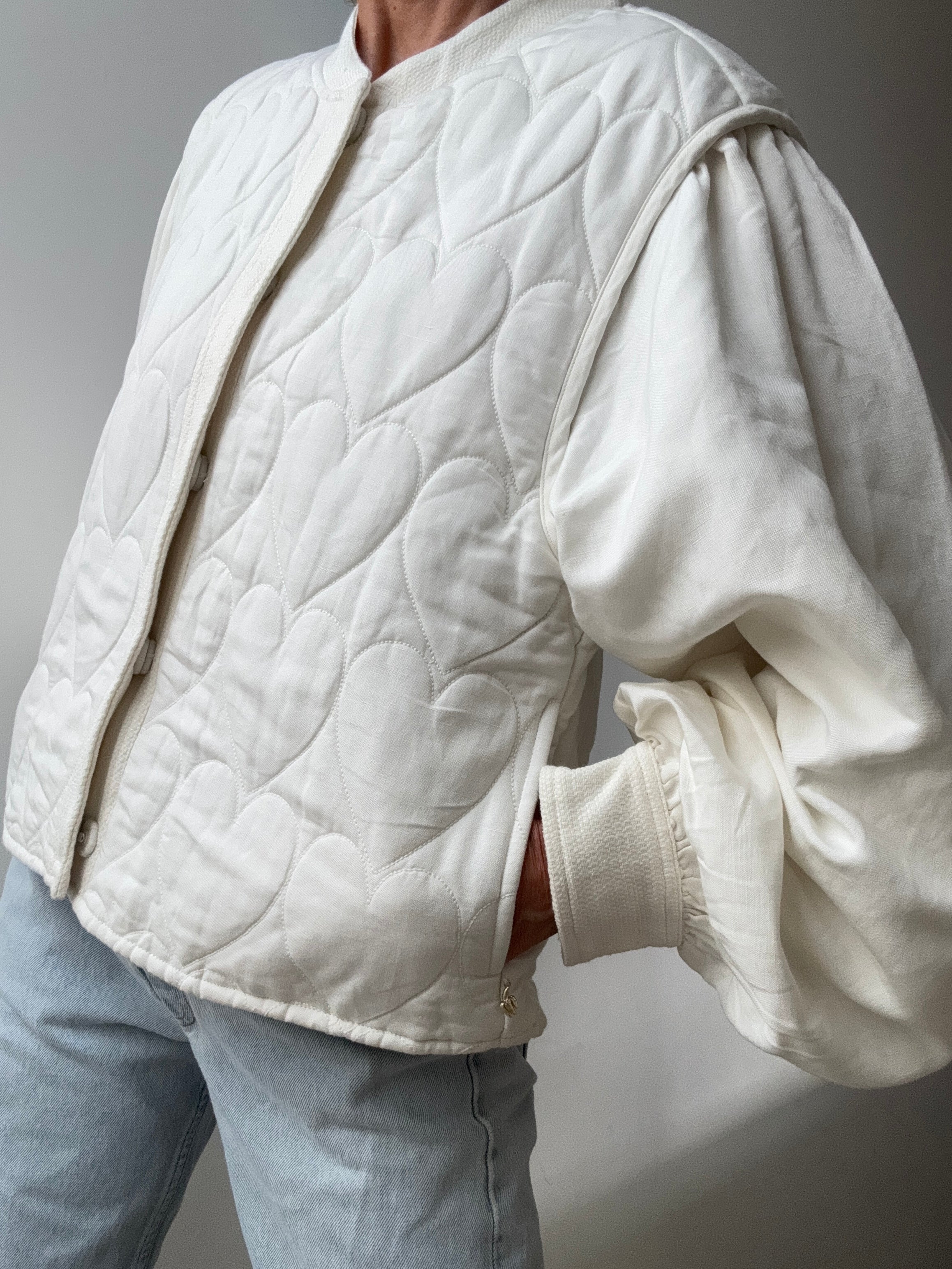 Fabienne Chapot Jackets Fabienne Chapot White Heart Jacket