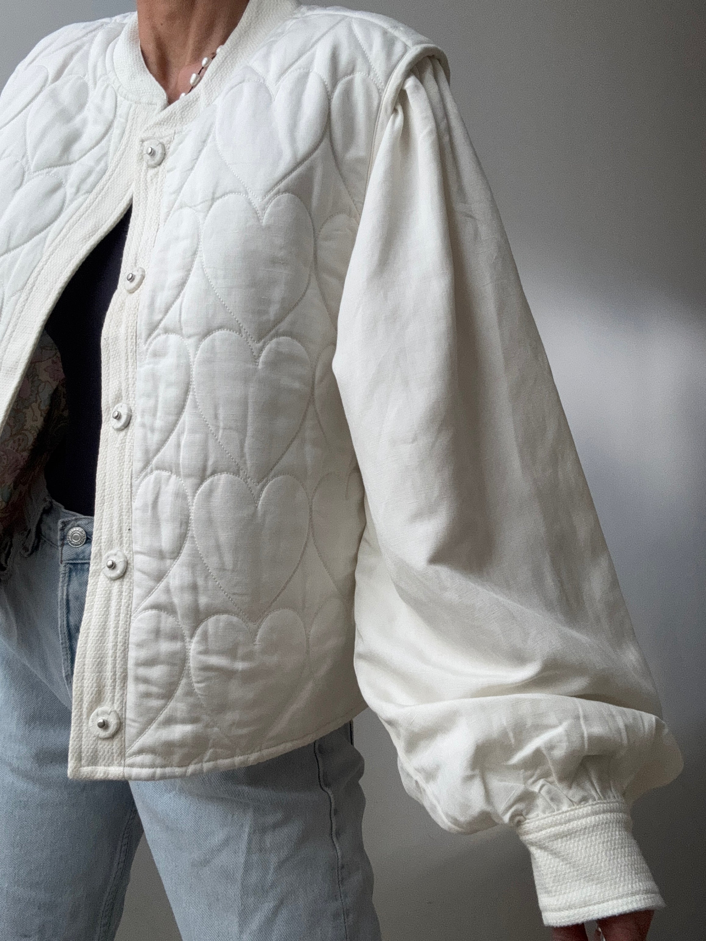 Fabienne Chapot Jackets Fabienne Chapot White Heart Jacket