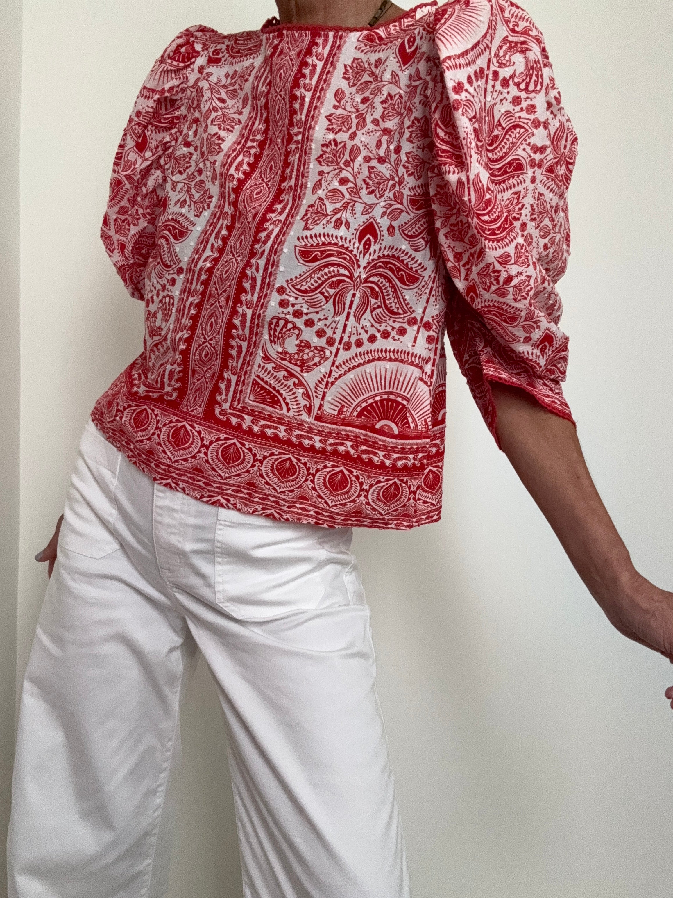 Farm Rio Blouses Farm Rio Ricamino Blouse Print