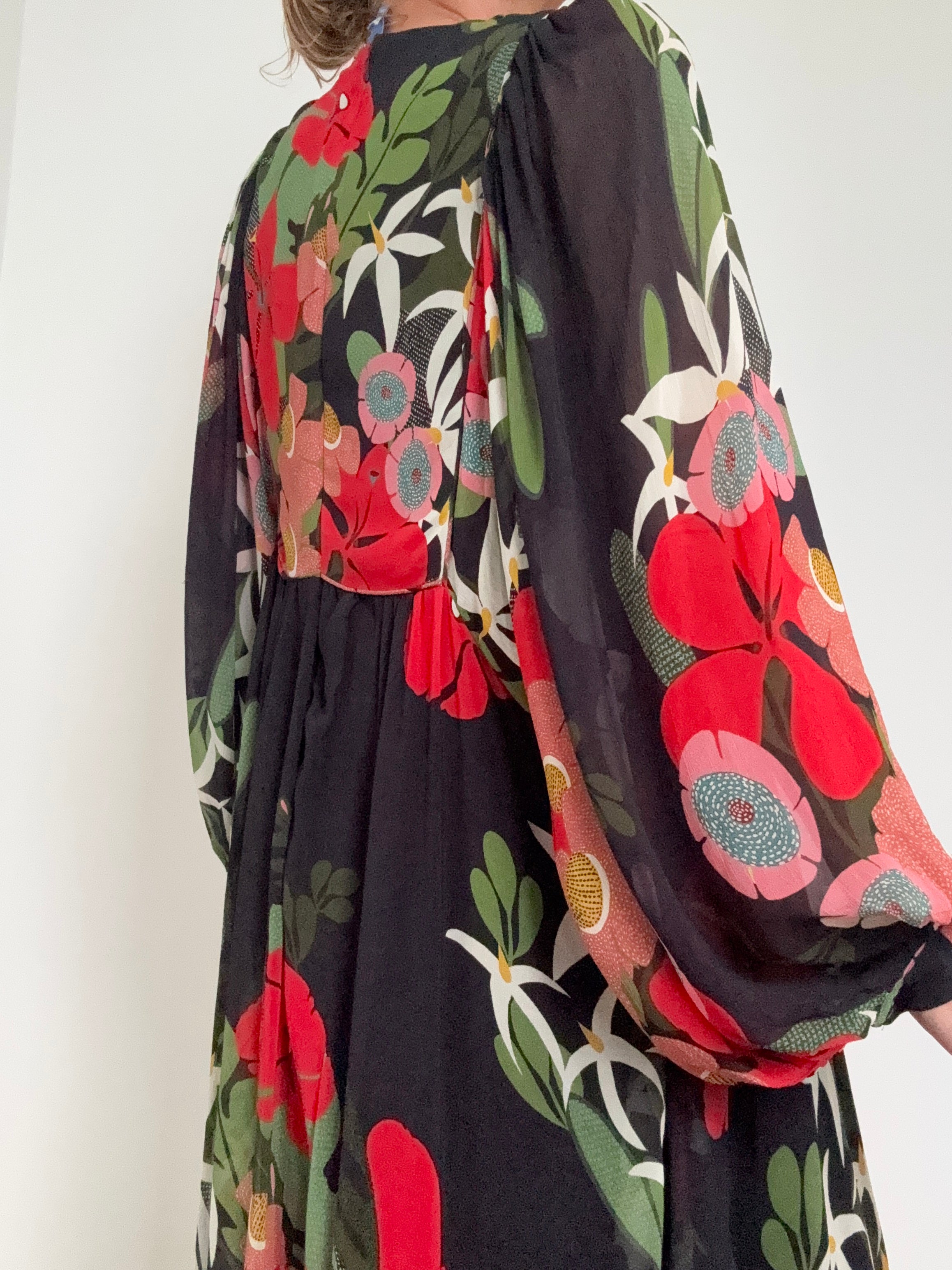 Farm Rio Dresses Anthropologie Floral V Neck Maxi Dress