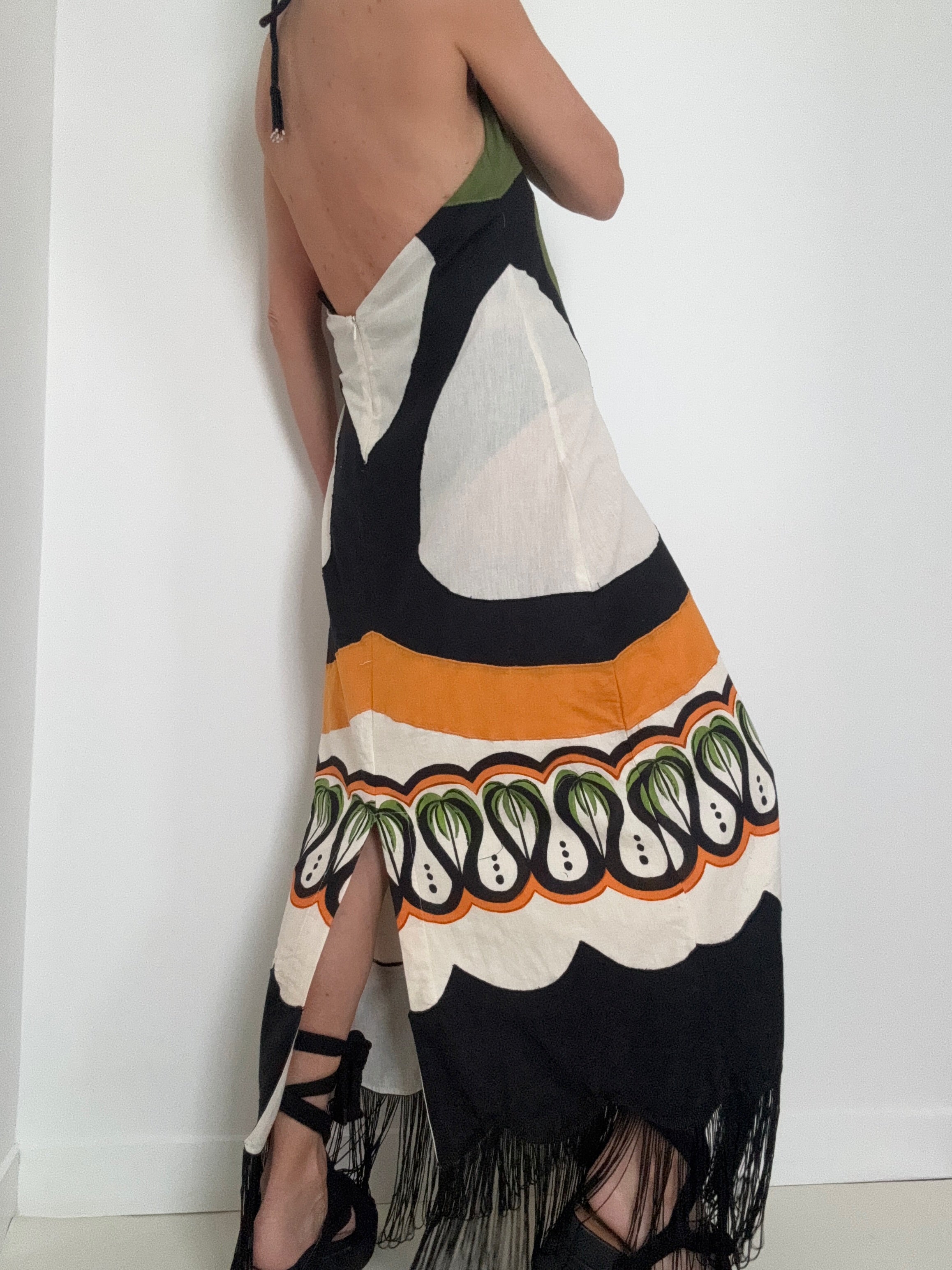Coconut Tree Flow Euroflax Dress | Dresses