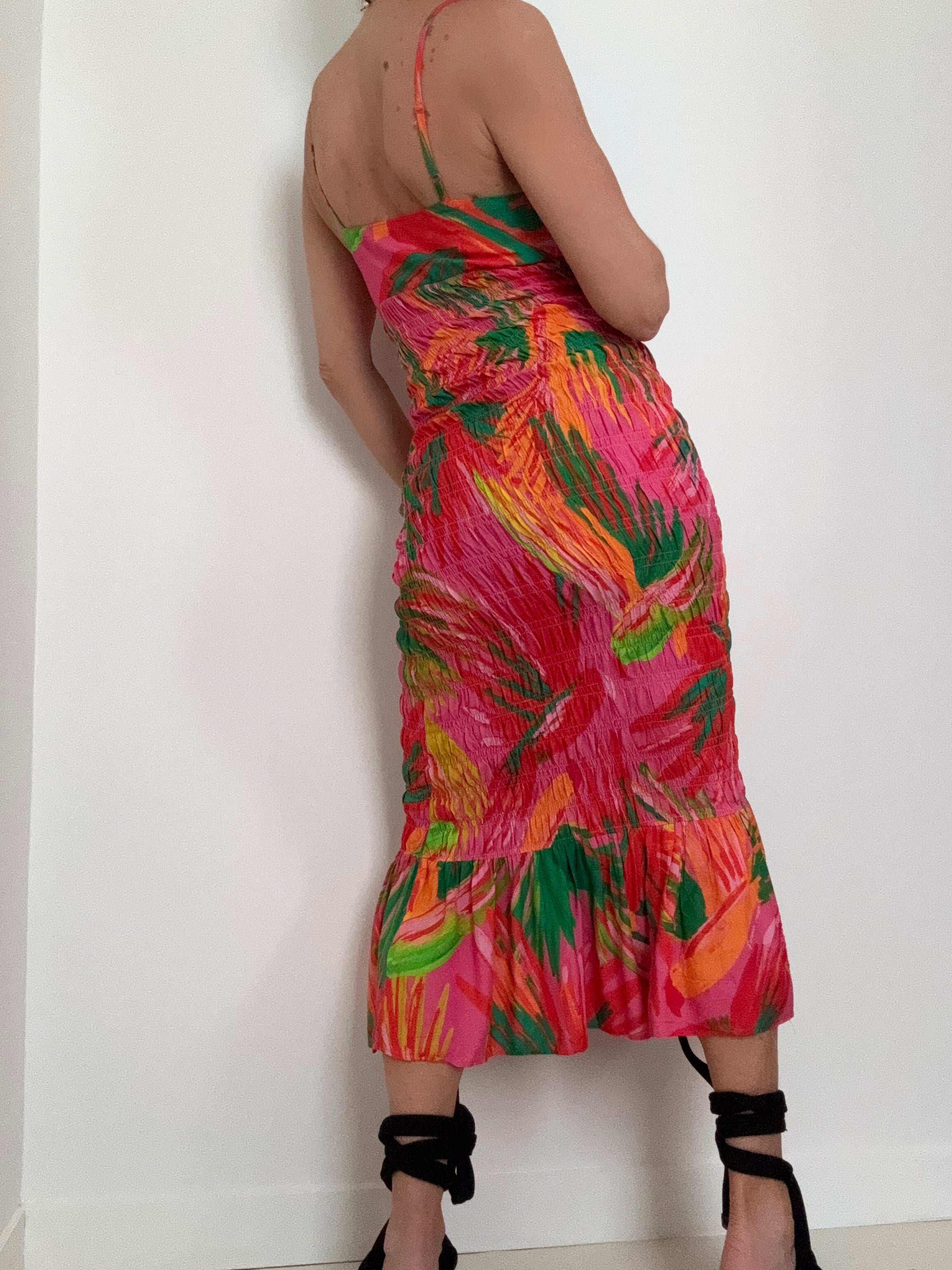 Farm Rio Dresses Farm Rio Anthropologie Rouched Midi Dress