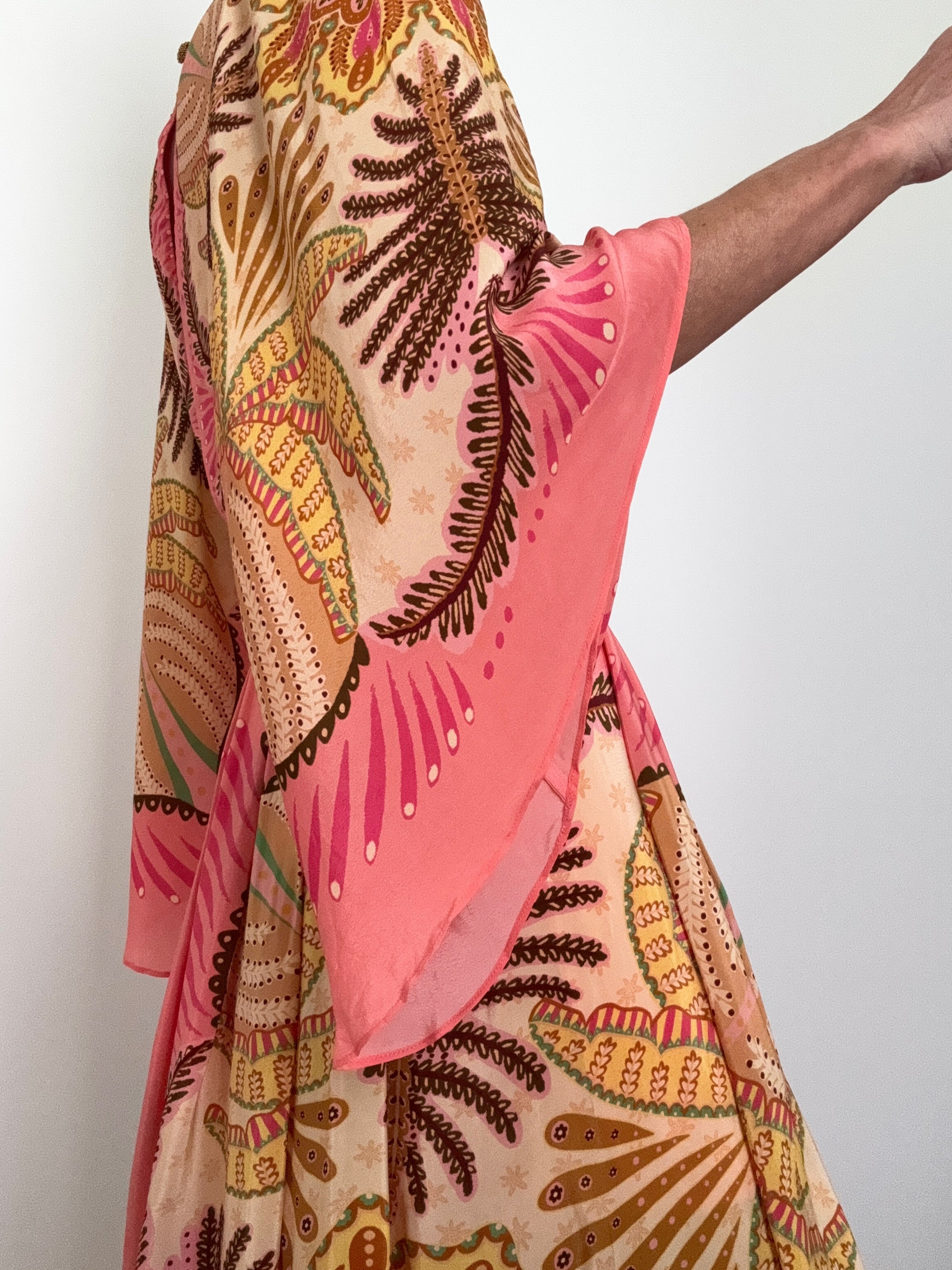 Farm Rio Dresses Farm Rio Floral Pleated Maxi Dress