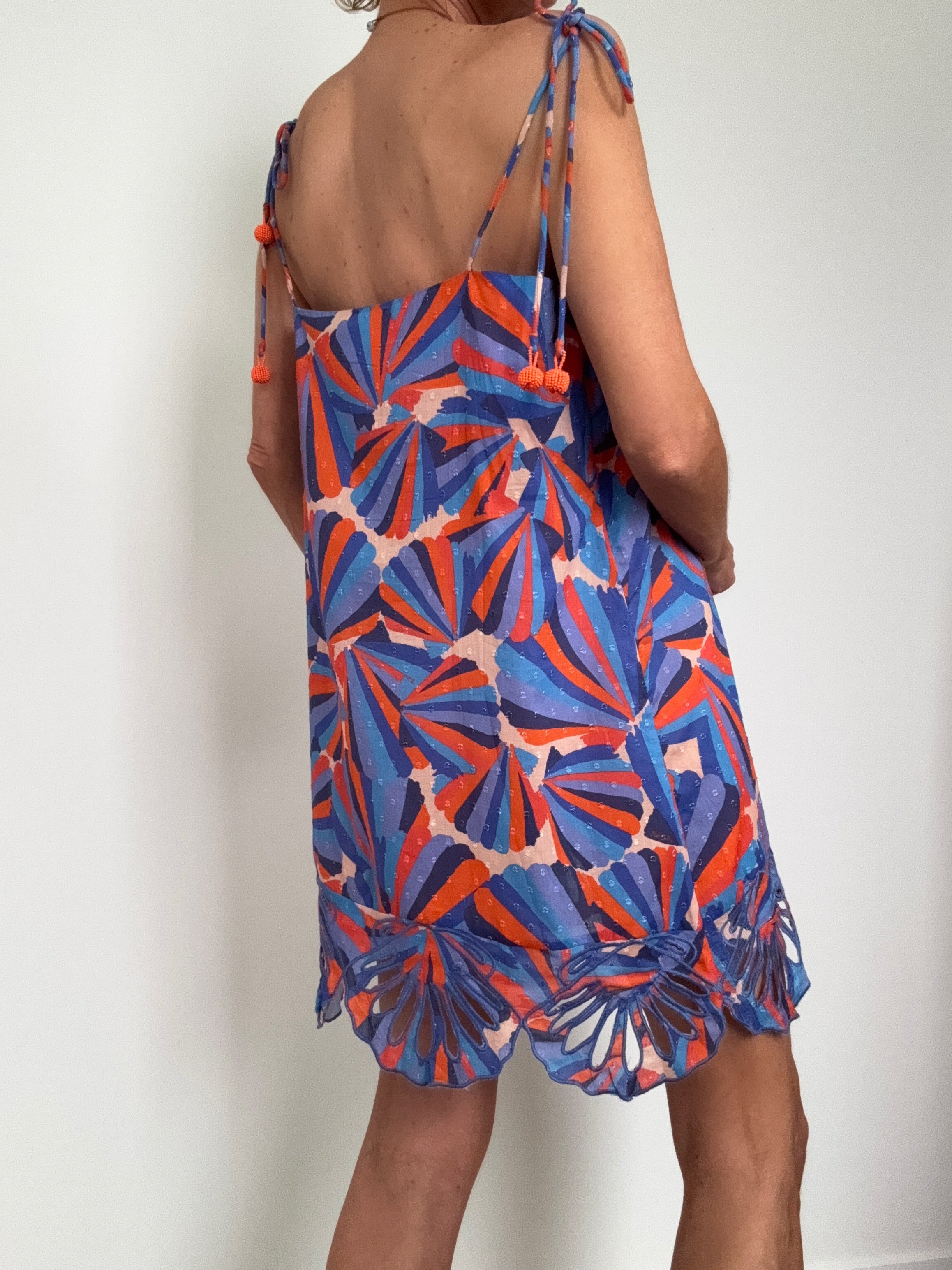 Farm Rio Tie Strap Shift Mini Dress | Dresses