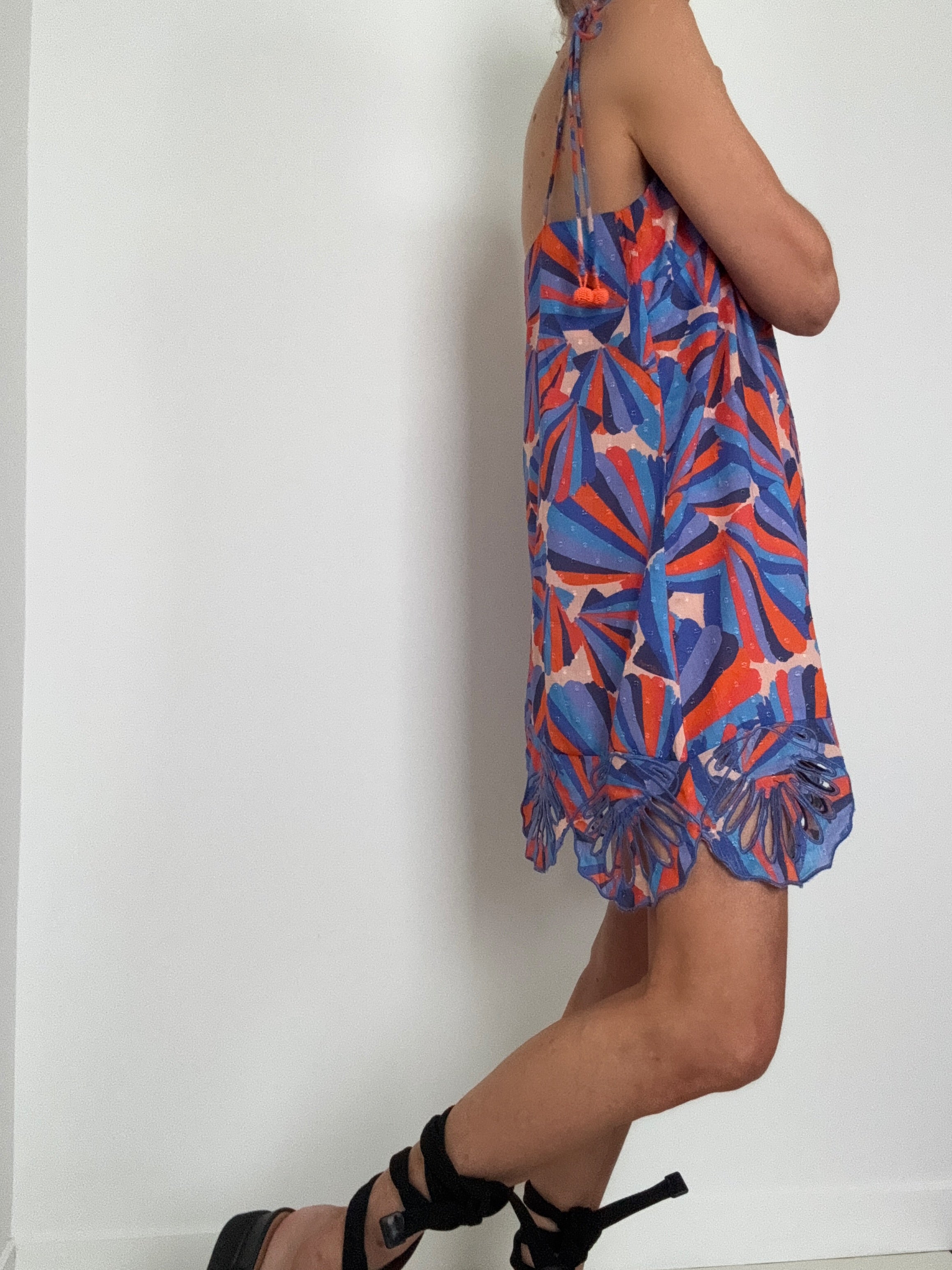 Farm Rio Tie Strap Shift Mini Dress | Dresses